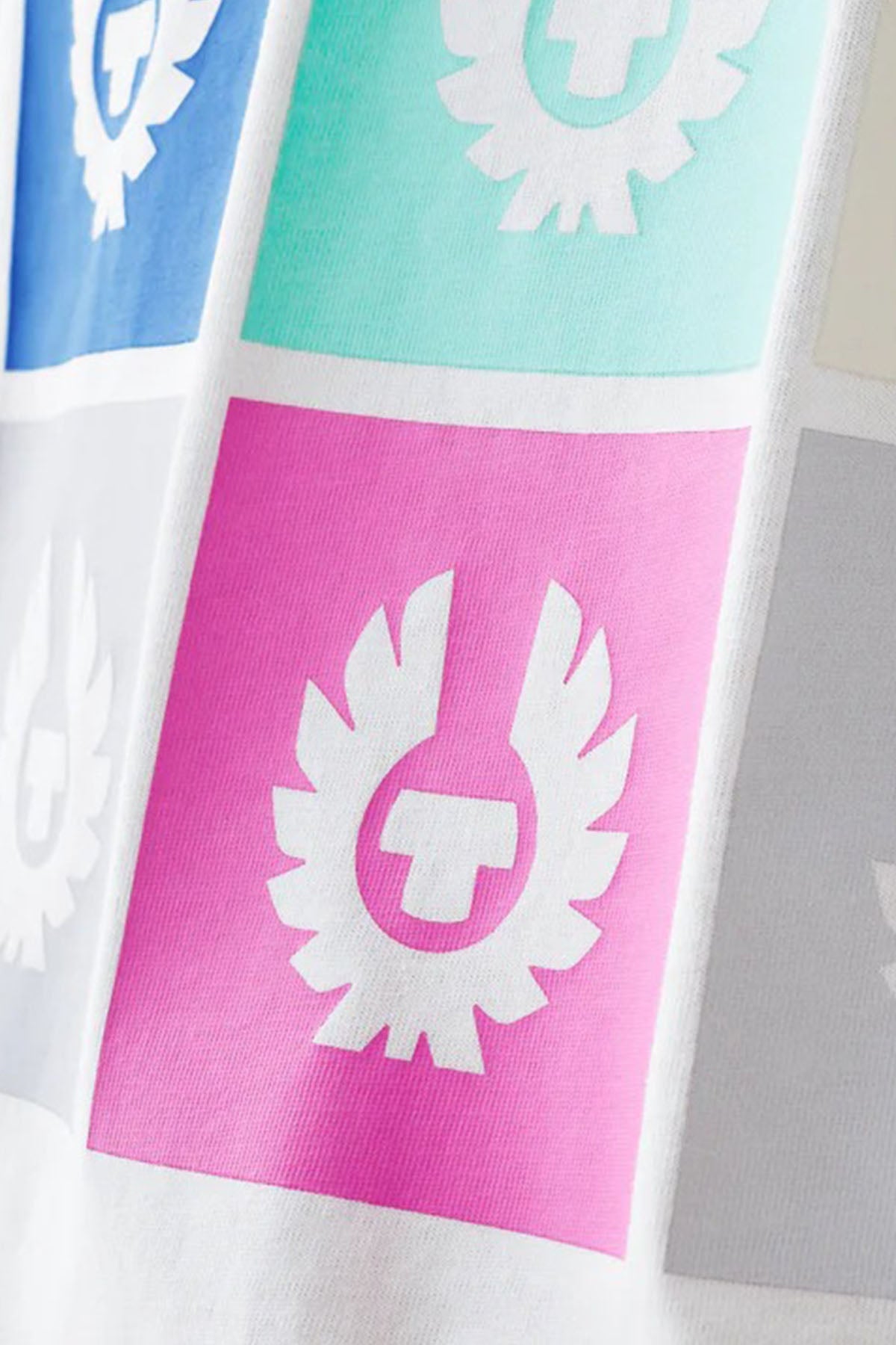 Belstaff Tile Yuvarlak Yaka Renkli Logolu T-shirt