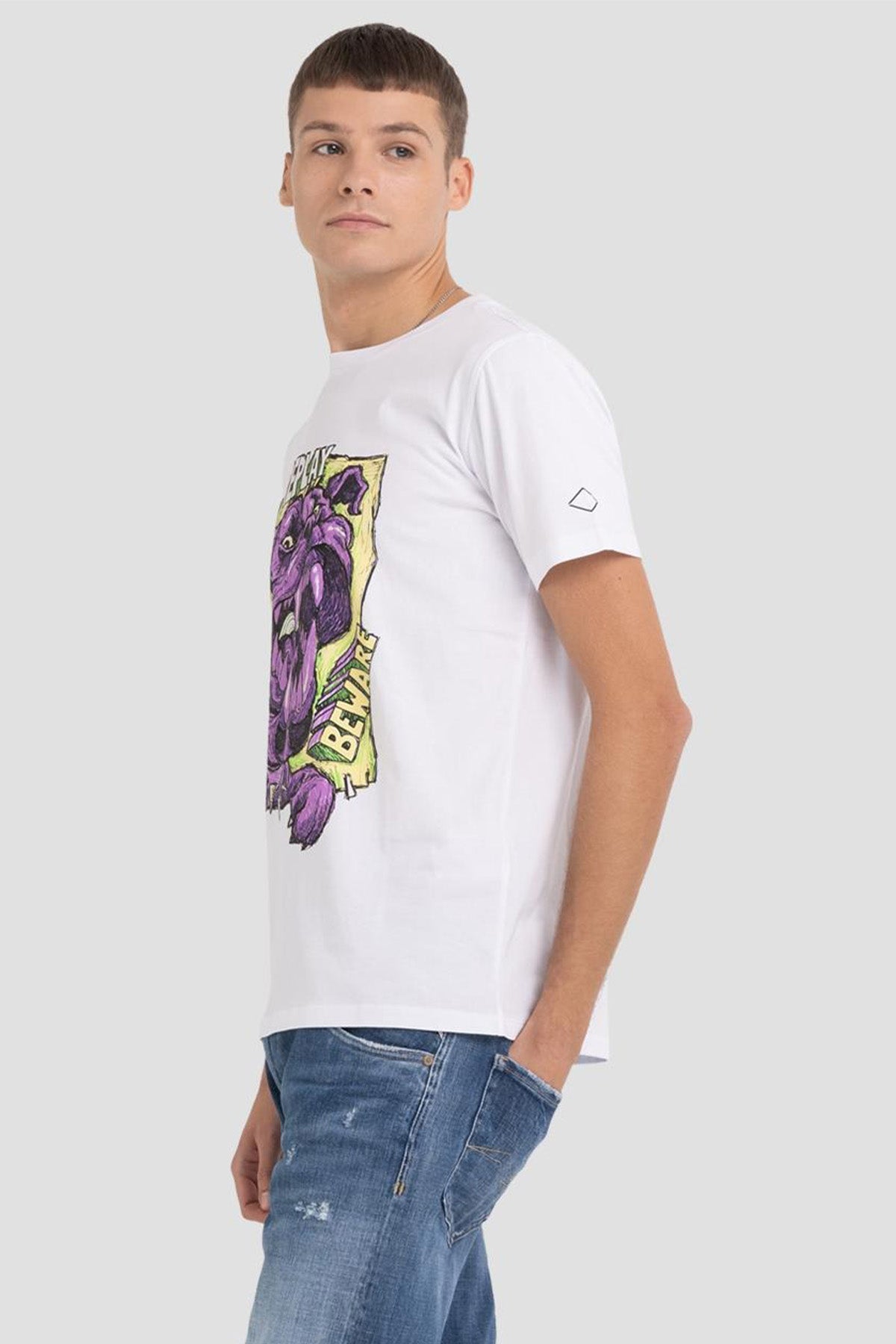 Replay Yuvarlak Yaka Baskılı T-shirt