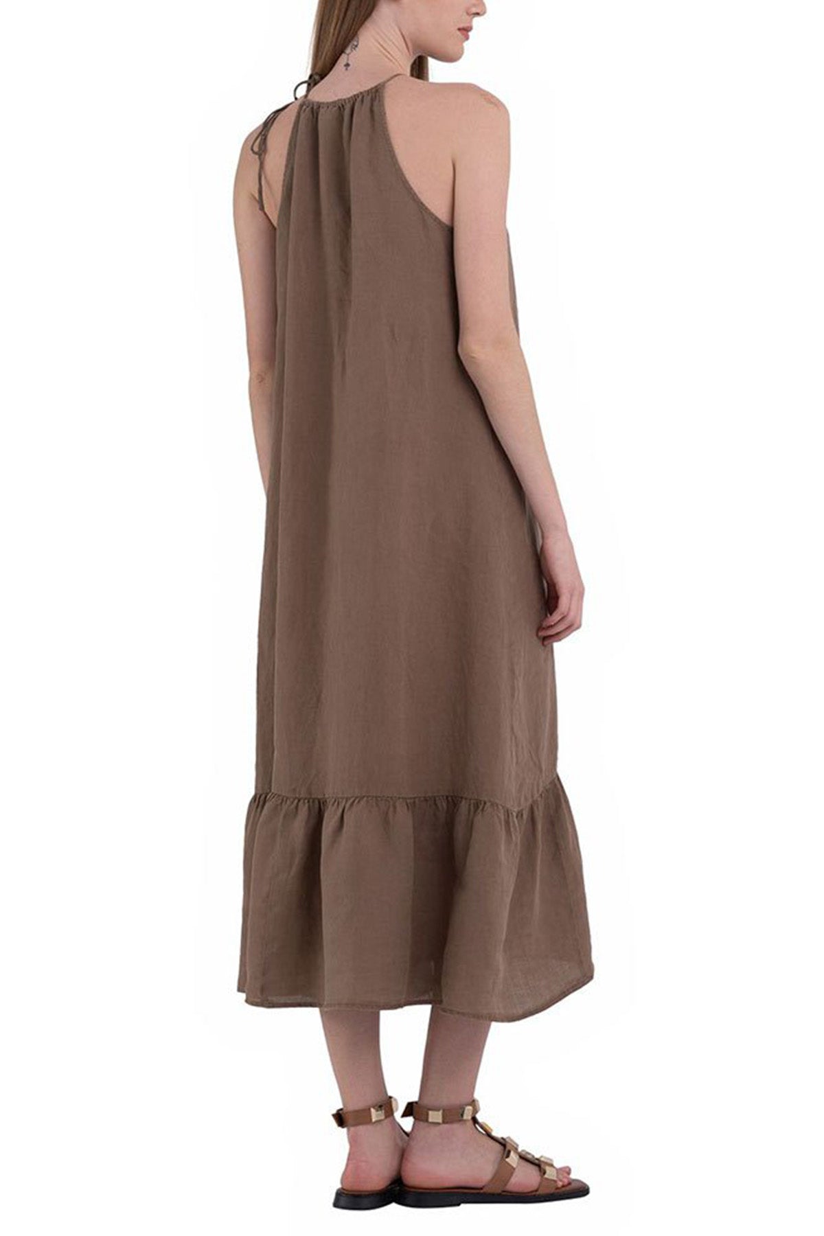 Replay Maxi Keten Elbise-Libas Trendy Fashion Store