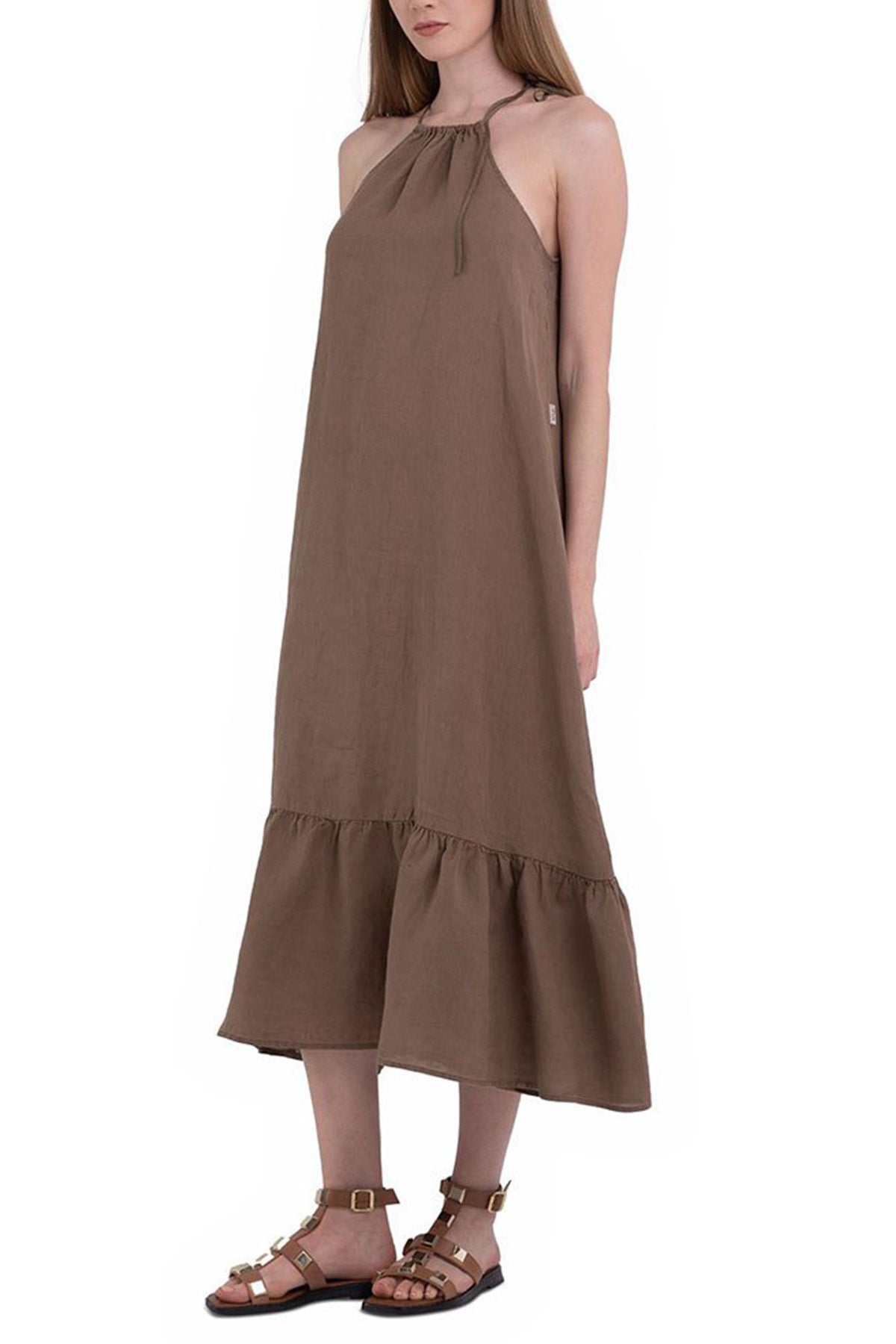 Replay Maxi Keten Elbise-Libas Trendy Fashion Store