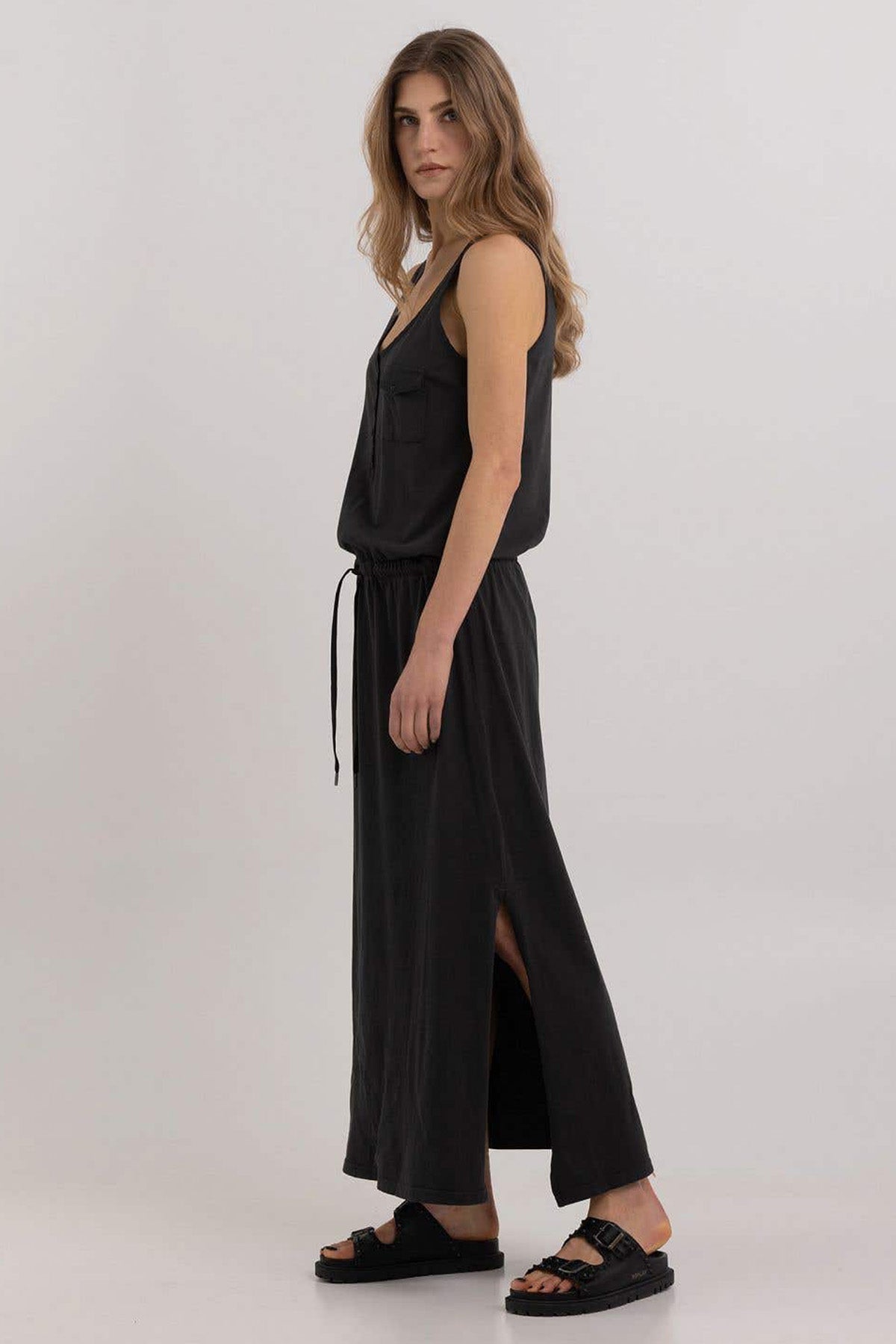 Replay Geniş Yuvarlak Yaka Maxi Elbise-Libas Trendy Fashion Store