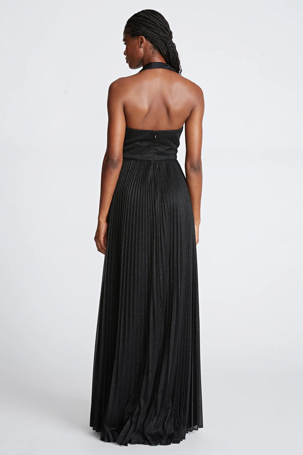 Halston Piliseli Maxi Abiye Elbise-Libas Trendy Fashion Store