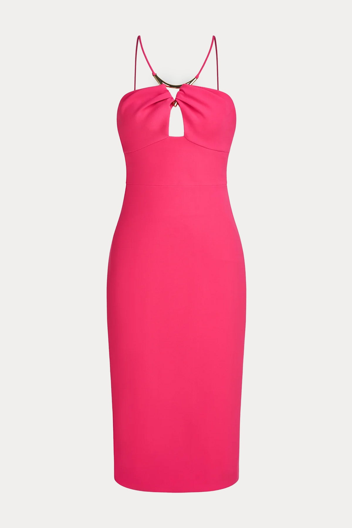 Halston İp Askılı Midi Abiye Elbise-Libas Trendy Fashion Store