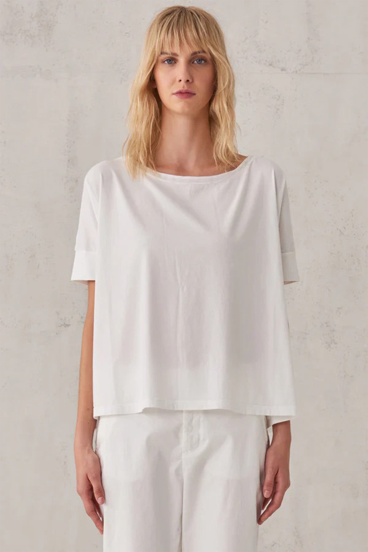 Transit Yuvarlak Yaka Geniş Kesim T-shirt-Libas Trendy Fashion Store