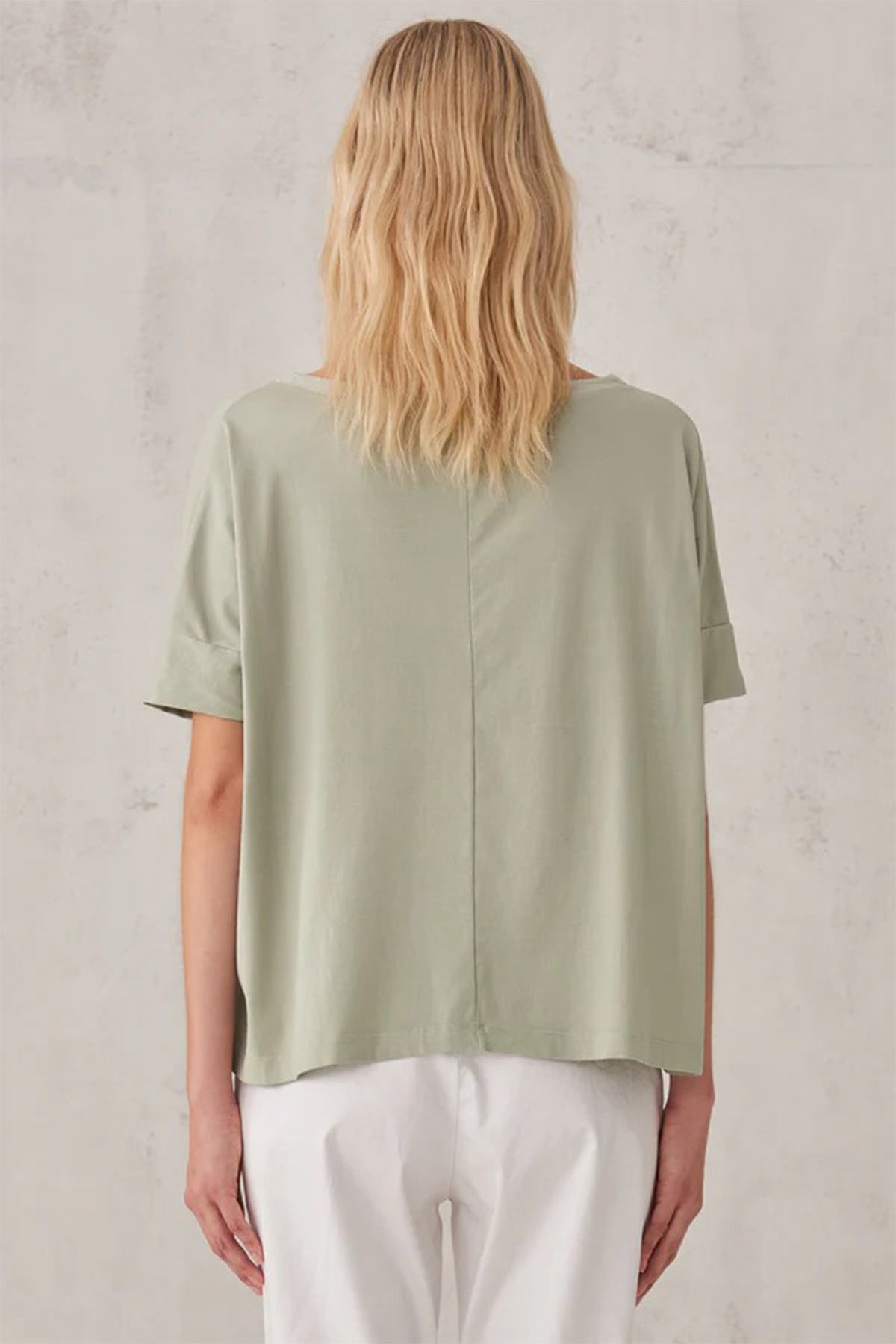 Transit Yuvarlak Yaka Geniş Kesim T-shirt-Libas Trendy Fashion Store