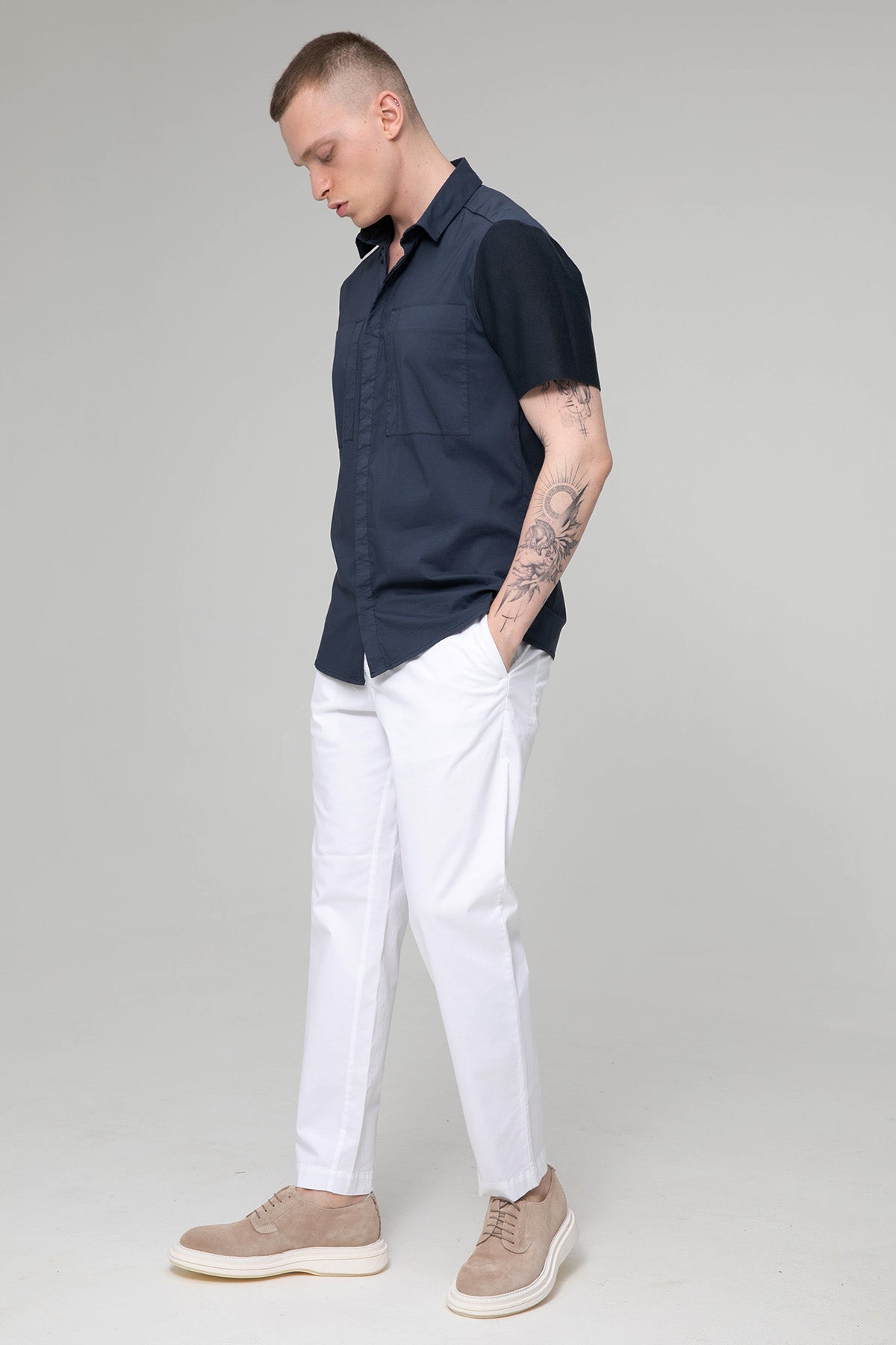 Transit Cep Detaylı Streç Gömlek-Libas Trendy Fashion Store