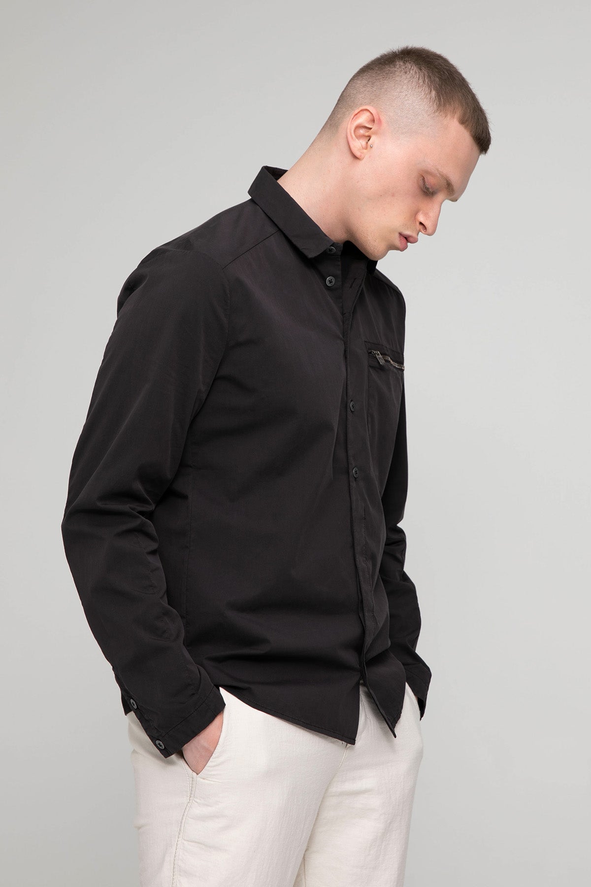 Transit Fermuarlı Cep Detaylı Gömlek-Libas Trendy Fashion Store