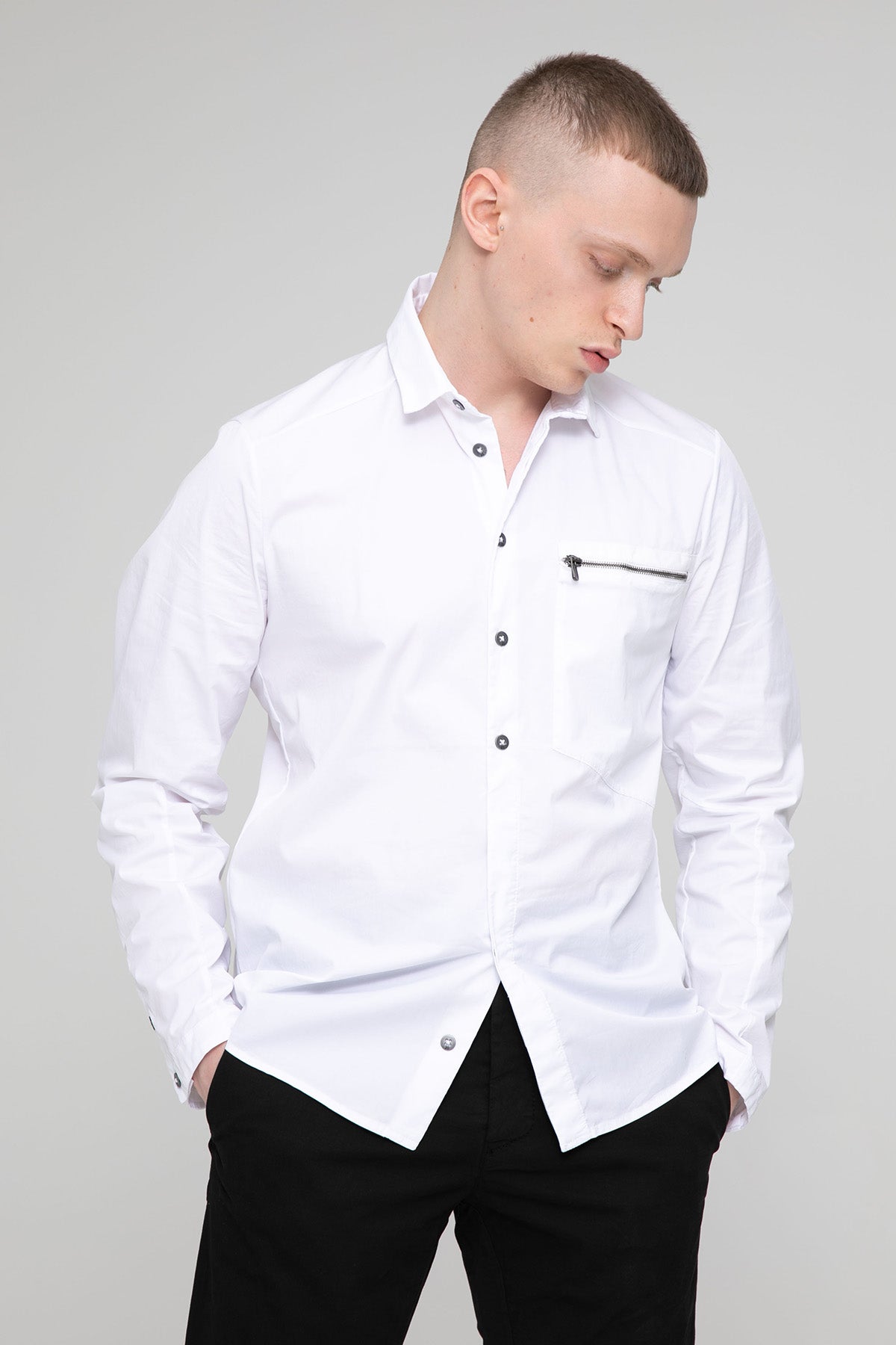 Transit Fermuarlı Cep Detaylı Gömlek-Libas Trendy Fashion Store