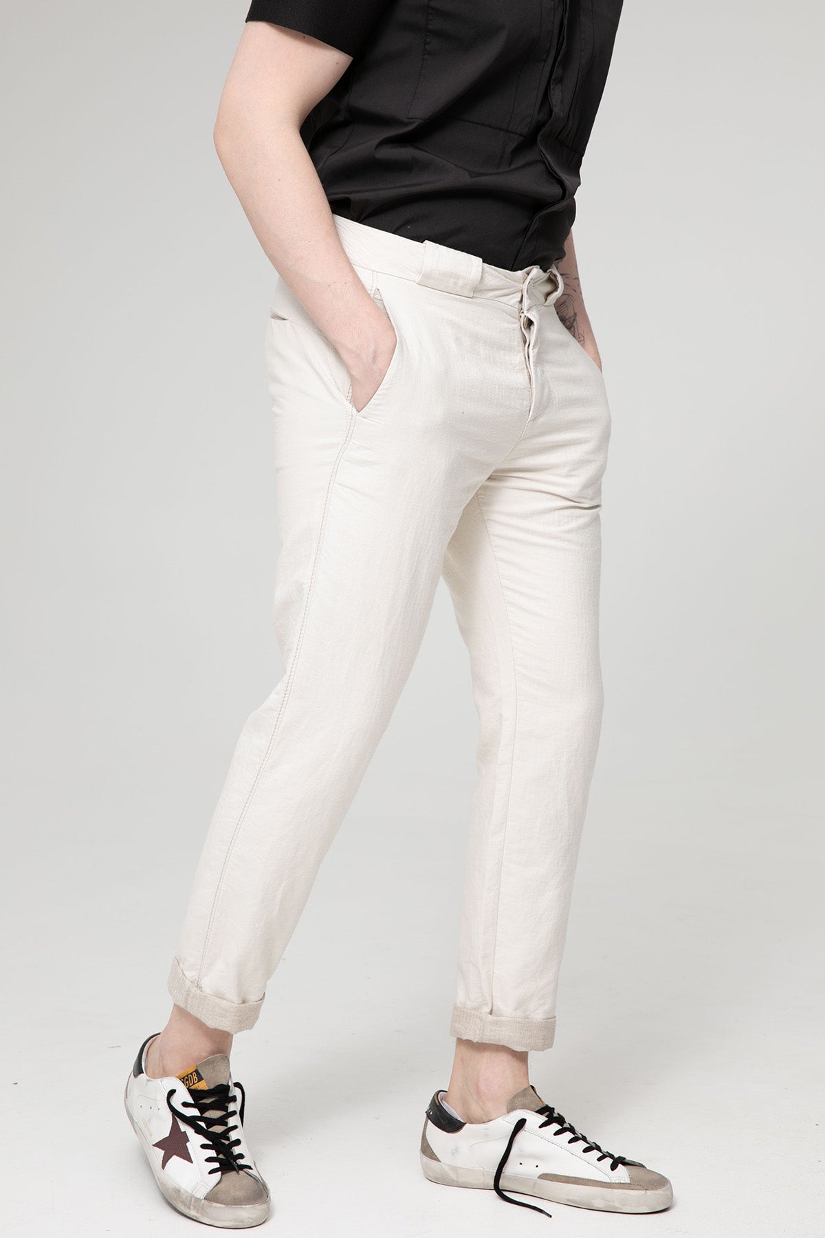 Transit Yandan Cepli Ketenli Pantolon-Libas Trendy Fashion Store