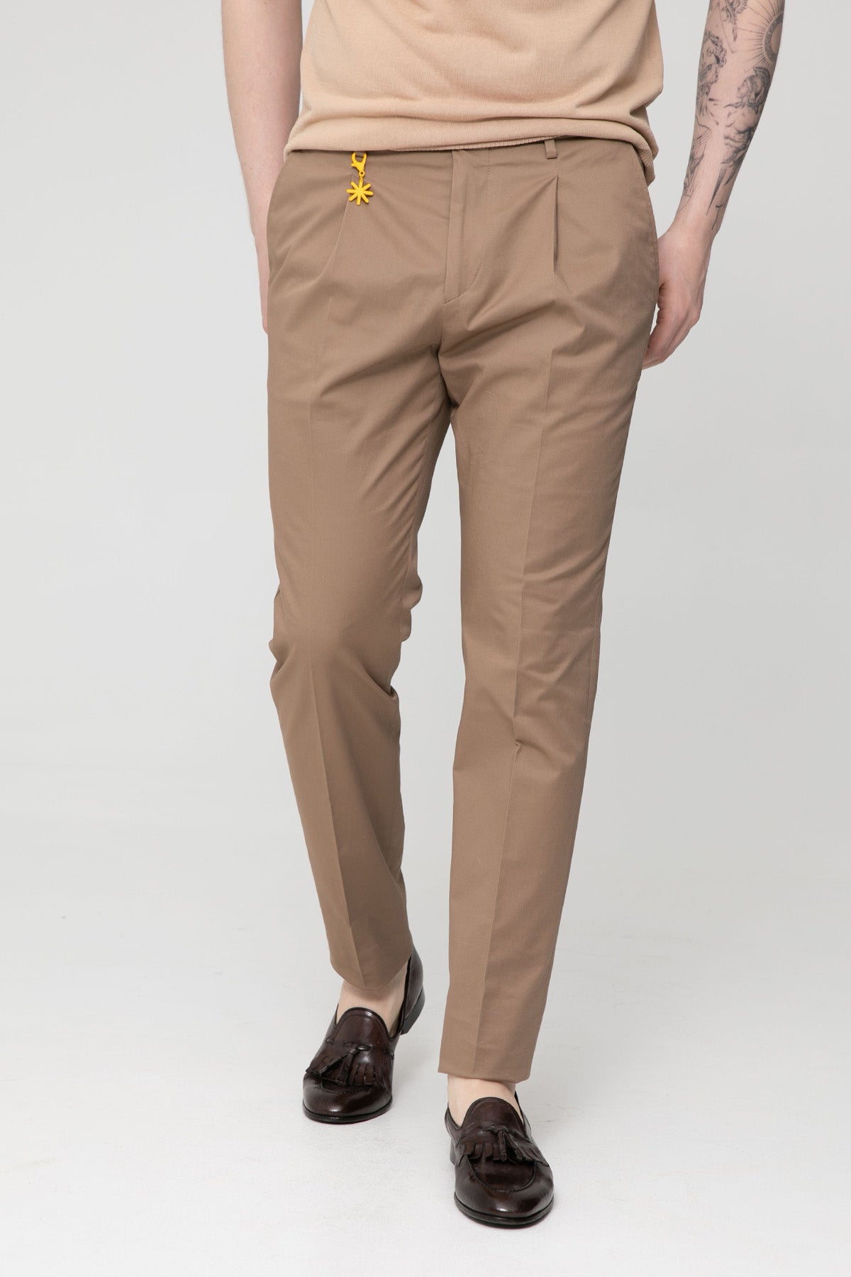 Manuel Ritz Tek Pileli Yandan Cepli Pantolon