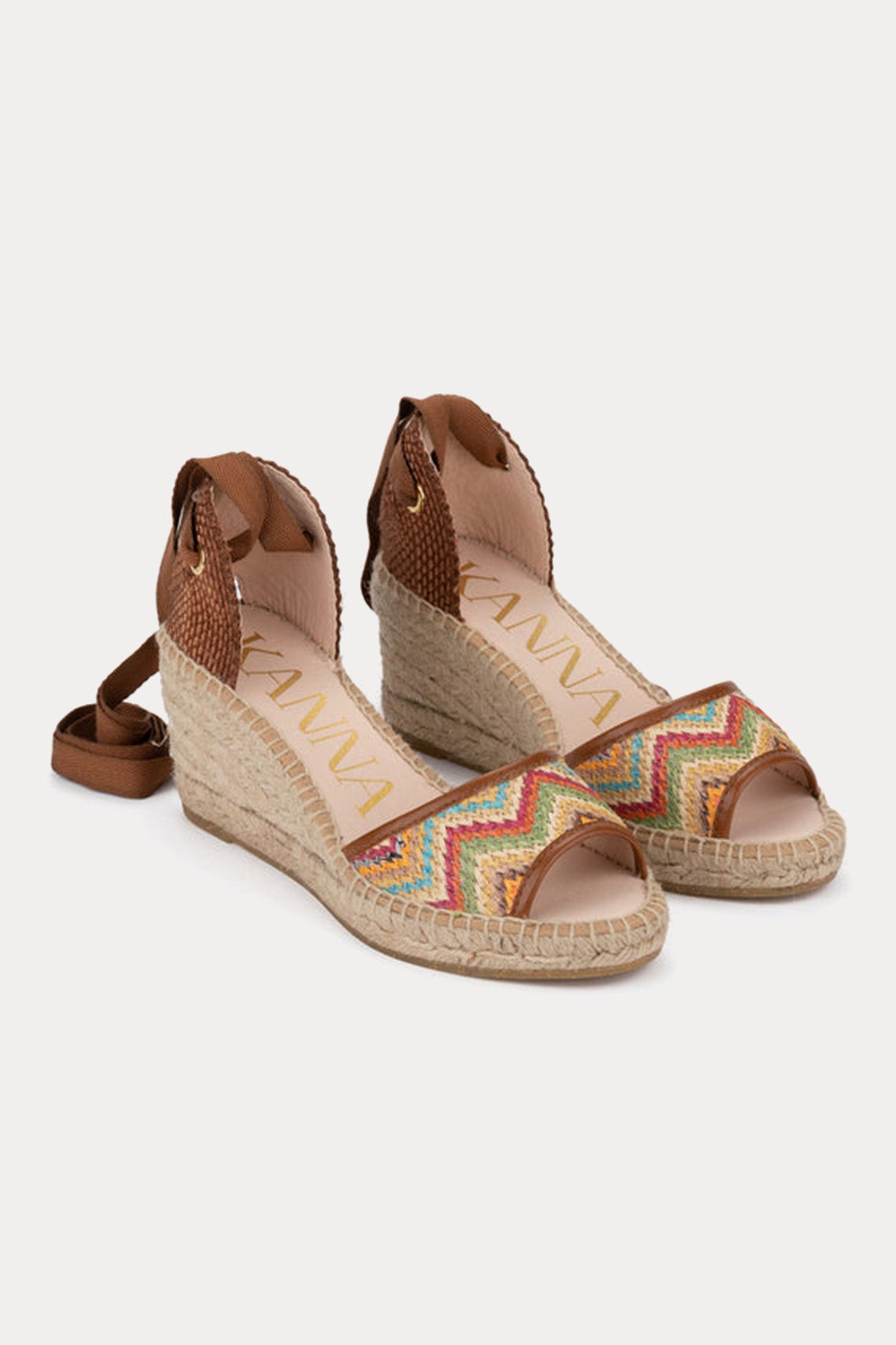 Kanna Hasır Örgü Detaylı Sandalet-Libas Trendy Fashion Store