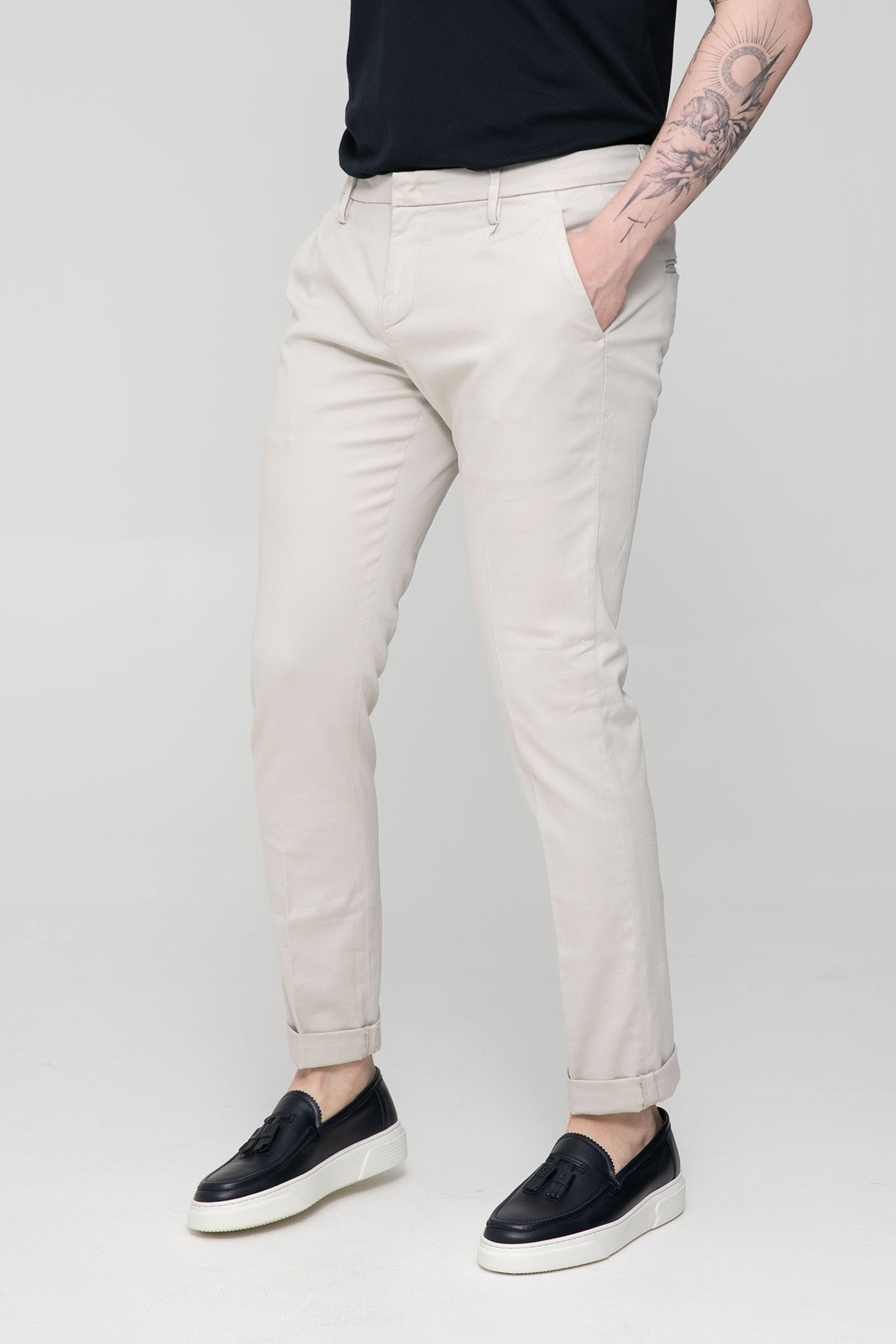 Dondup Tek Pile Yandan Cepli Slim Fit Pantolon