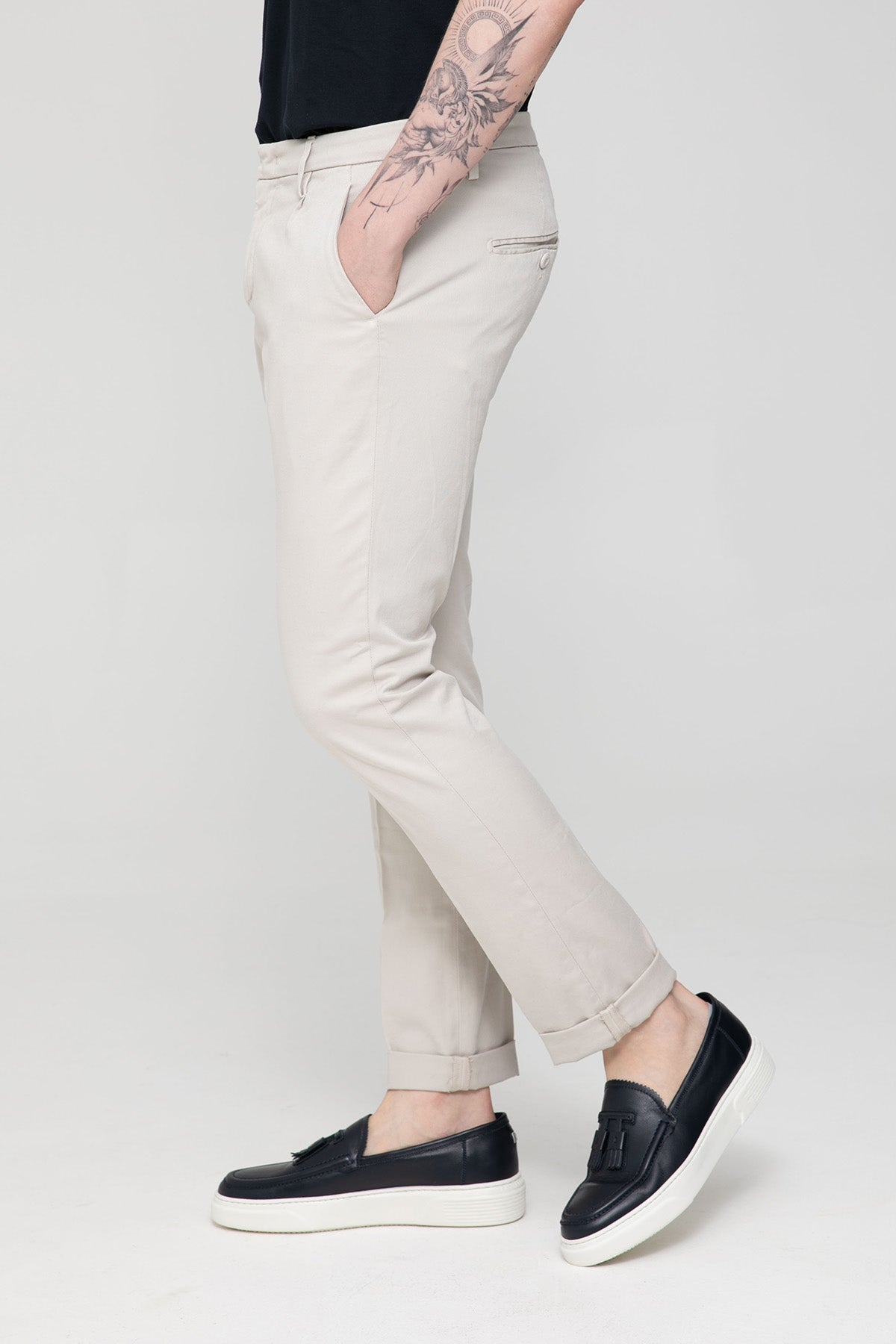 Dondup Tek Pile Yandan Cepli Slim Fit Pantolon