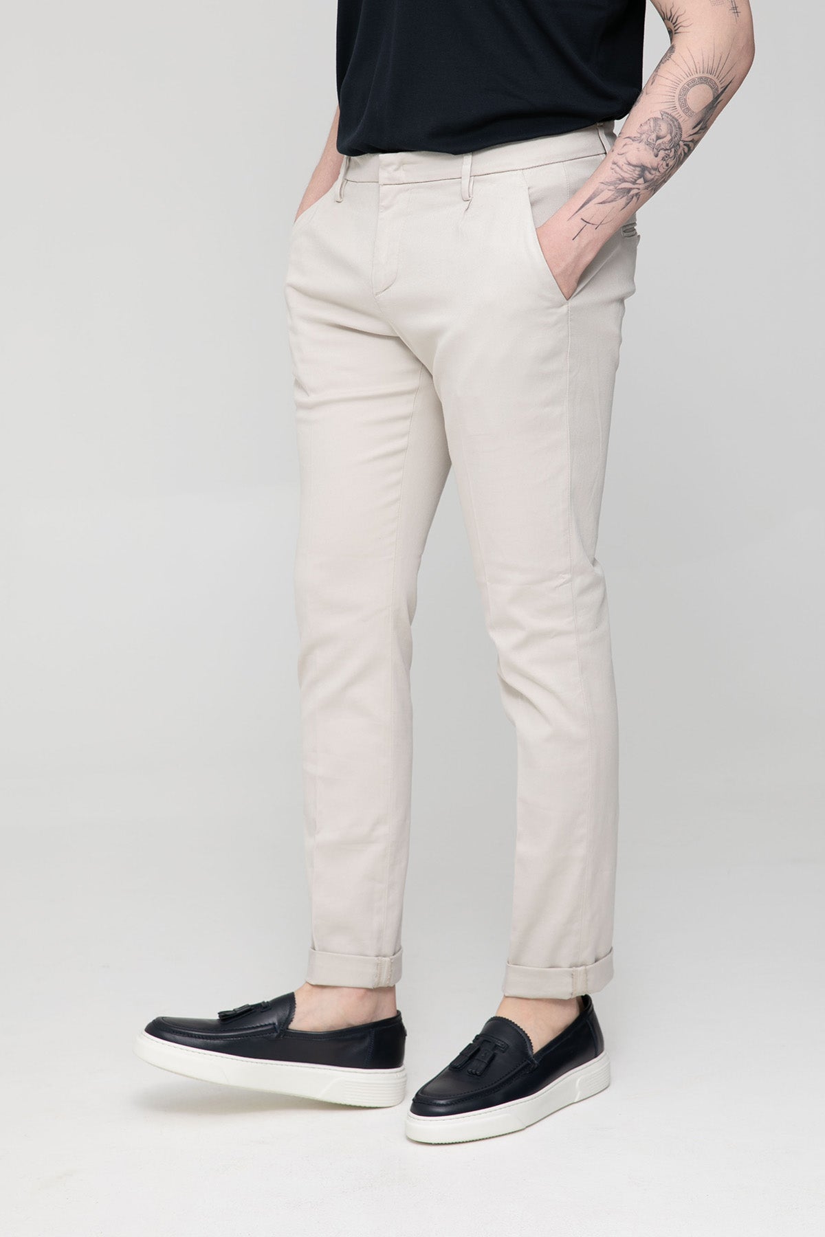 Dondup Tek Pile Yandan Cepli Slim Fit Pantolon