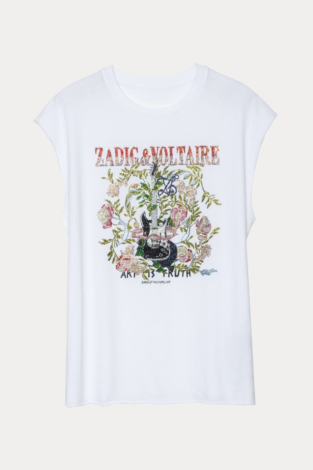 Zadig & Voltaire Logolu Yuvarlak Yaka T-shirt-Libas Trendy Fashion Store