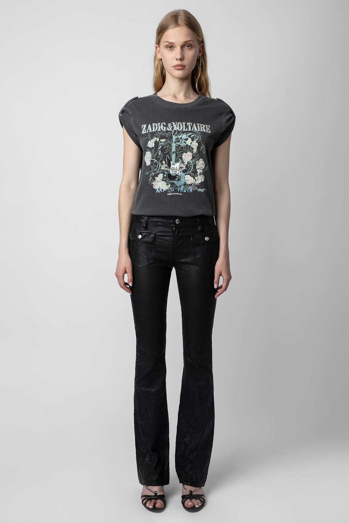 Zadig & Voltaire Logolu Yuvarlak Yaka T-shirt-Libas Trendy Fashion Store