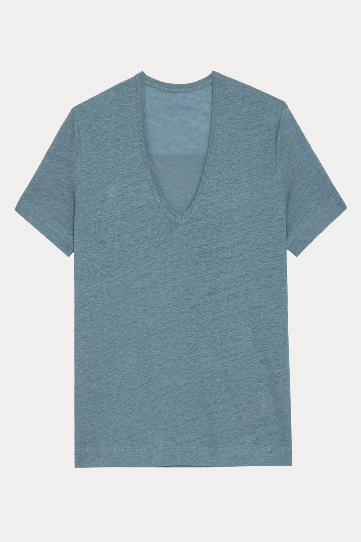 Zadig & Voltaire Logolu V Yaka Keten T-shirt-Libas Trendy Fashion Store