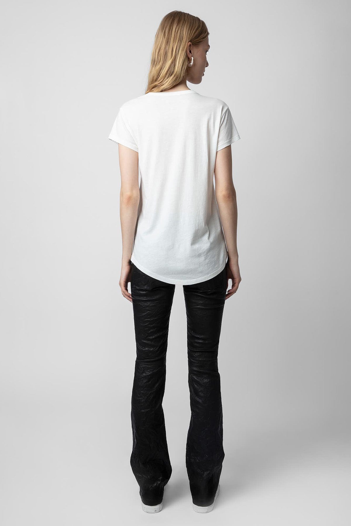 Zadig & Voltaire Yuvarlak Yaka Logolu T-shirt-Libas Trendy Fashion Store