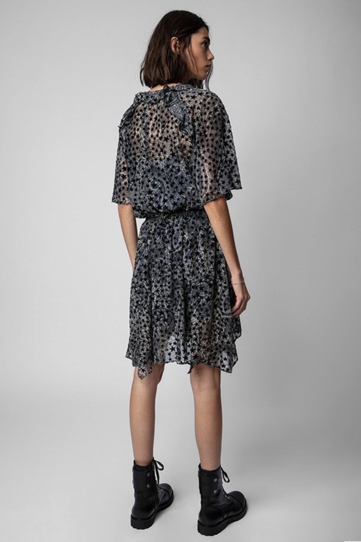 Zadig & Voltaire Yıldız Desenli Mini Elbise-Libas Trendy Fashion Store