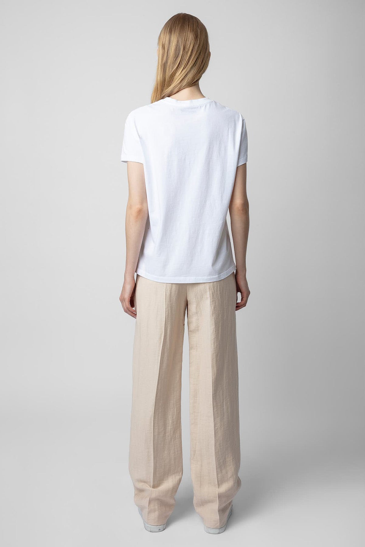 Zadig & Voltaire Yuvarlak Yaka Logolu T-shirt-Libas Trendy Fashion Store