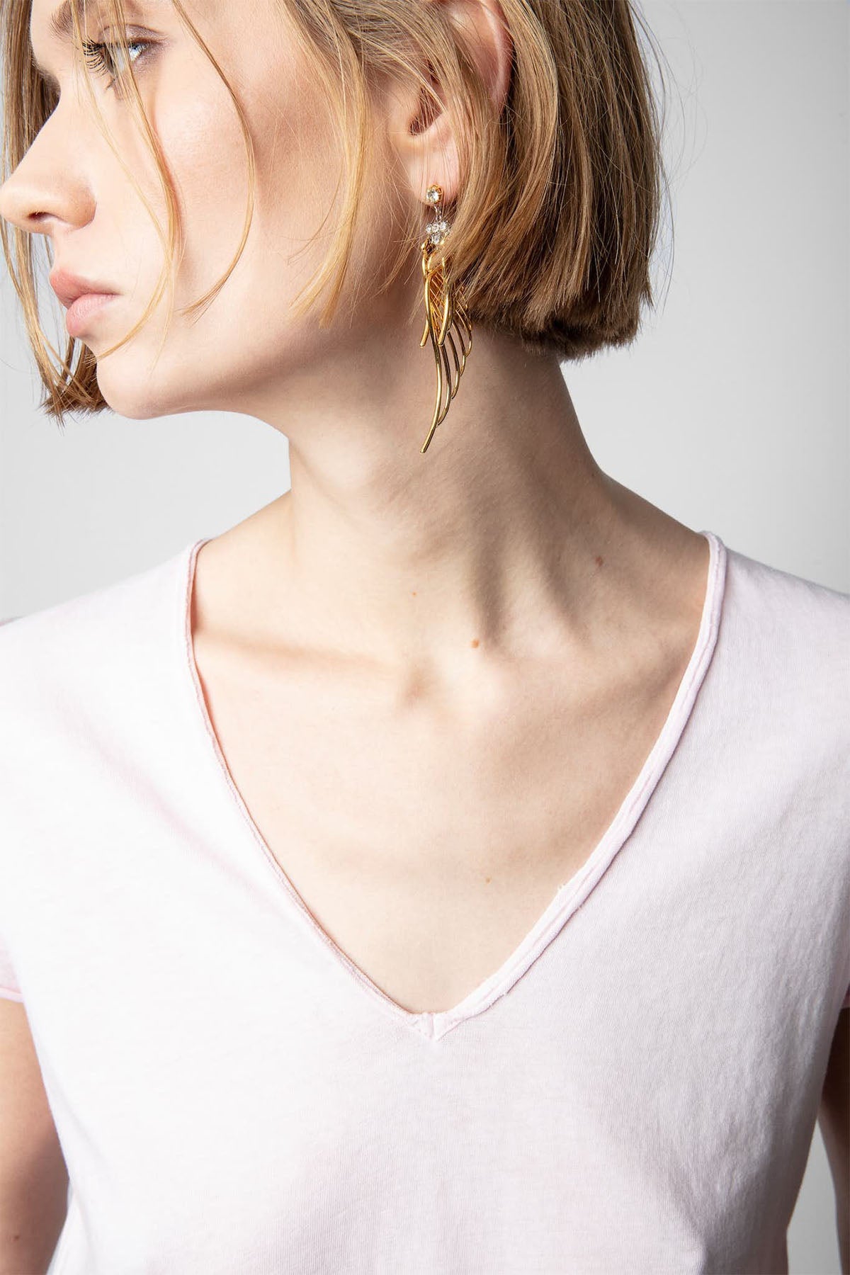 Zadig & Voltaire Kuru Kafa Logolu T-shirt-Libas Trendy Fashion Store