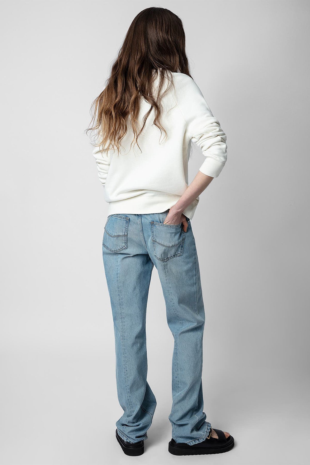 Zadig & Voltaire Yuvarlak Yaka Logolu Sweatshirt-Libas Trendy Fashion Store