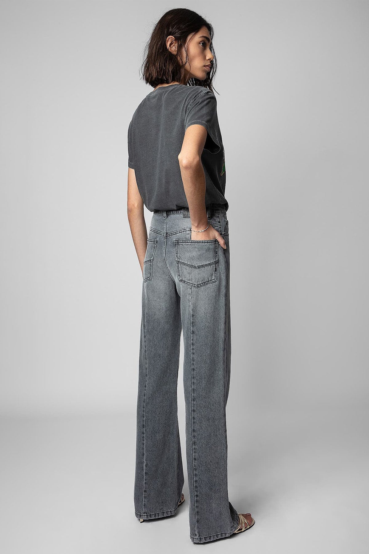 Zadig & Voltaire Yuvarlak Yaka Logolu T-shirt-Libas Trendy Fashion Store