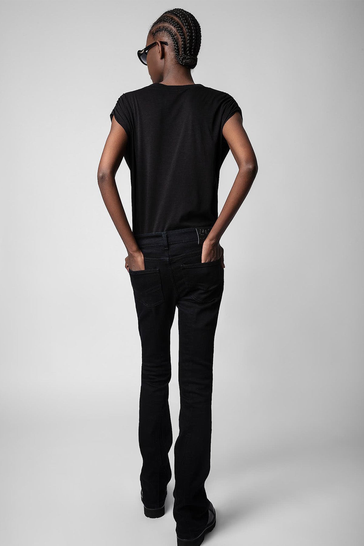 Zadig & Voltaire Yuvarlak Yaka Logolu T-shirt-Libas Trendy Fashion Store