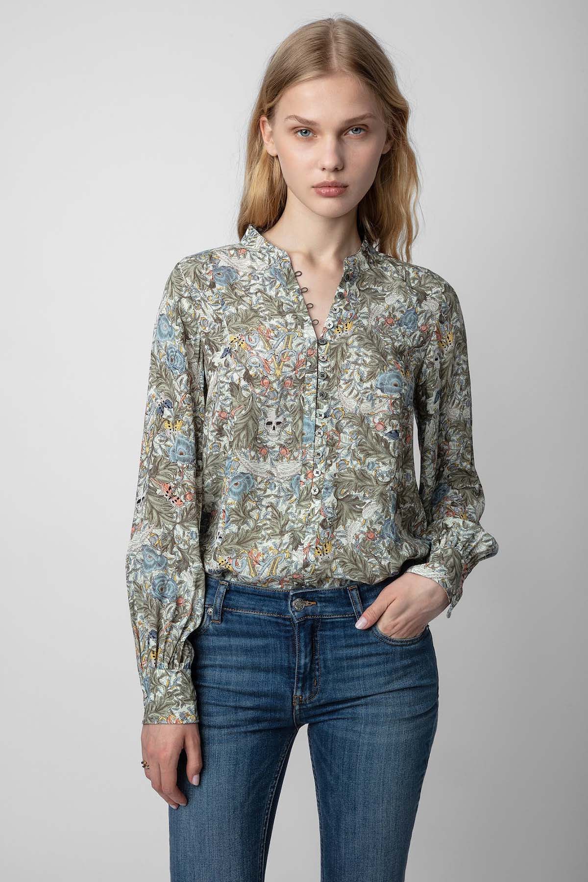 Zadig & Voltaire Hakim Yaka Desenli Bluz-Libas Trendy Fashion Store