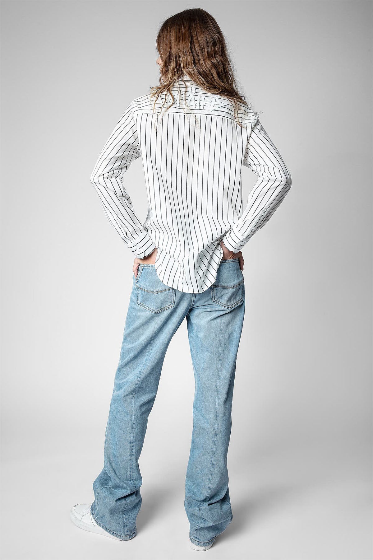 Zadig & Voltaire Cep Detaylı Çizgili Gömlek-Libas Trendy Fashion Store