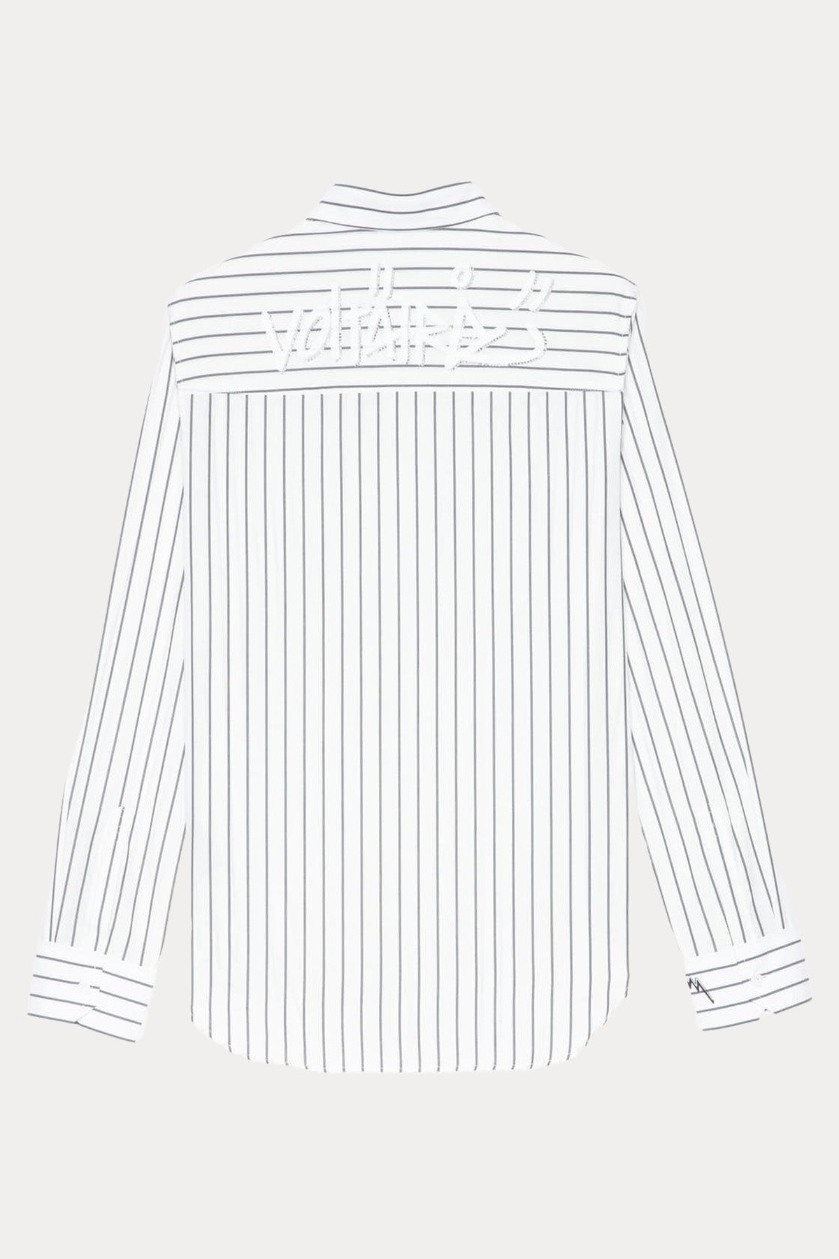 Zadig & Voltaire Cep Detaylı Çizgili Gömlek-Libas Trendy Fashion Store