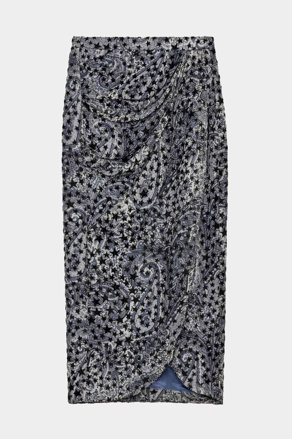 Zadig & Voltaire Yıldız Logolu Midi Etek-Libas Trendy Fashion Store