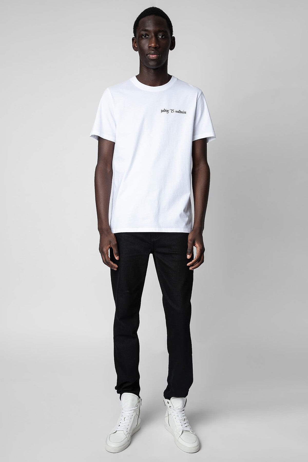 Zadig & Voltaire Yuvarlak Yaka Logolu T-shirt-Libas Trendy Fashion Store