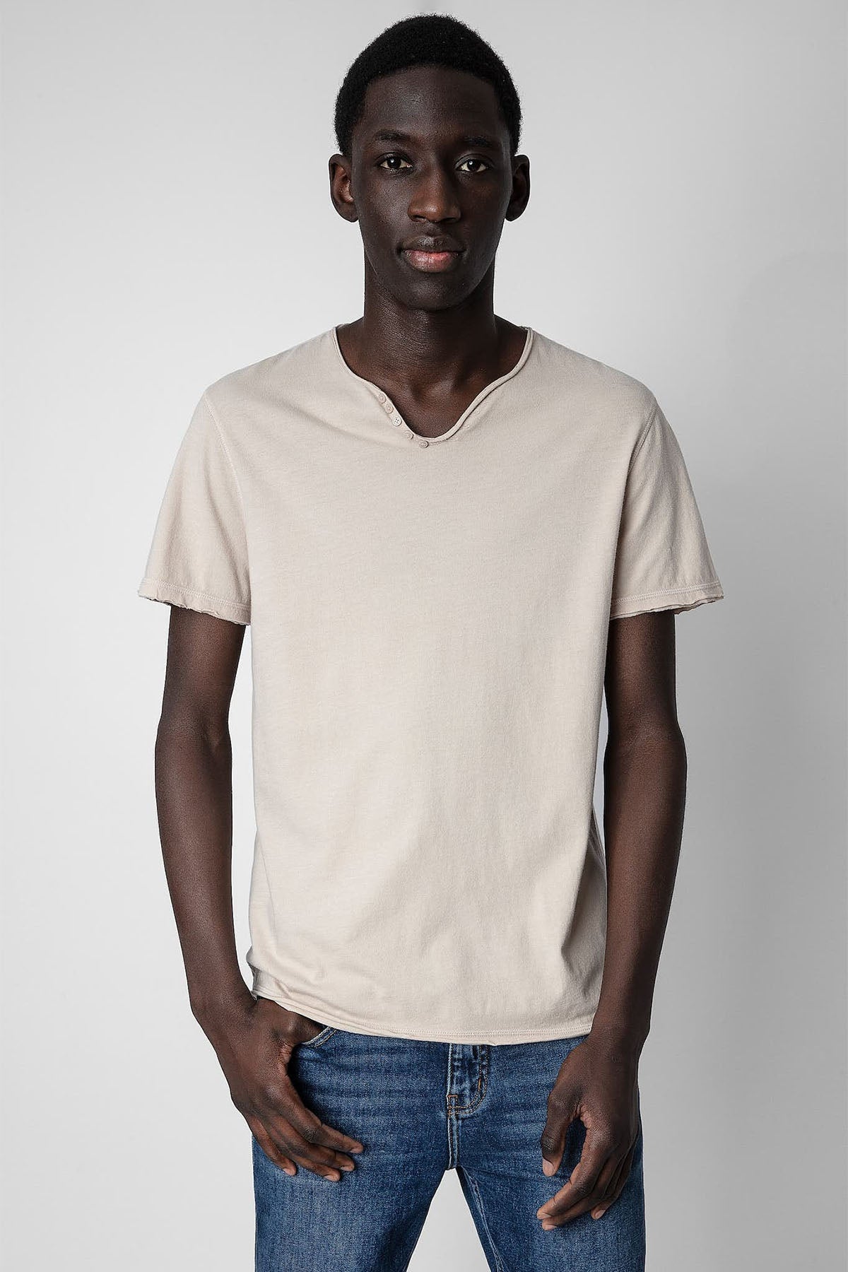 Zadig & Voltaire Kuru Kafa Logolu T-shirt-Libas Trendy Fashion Store