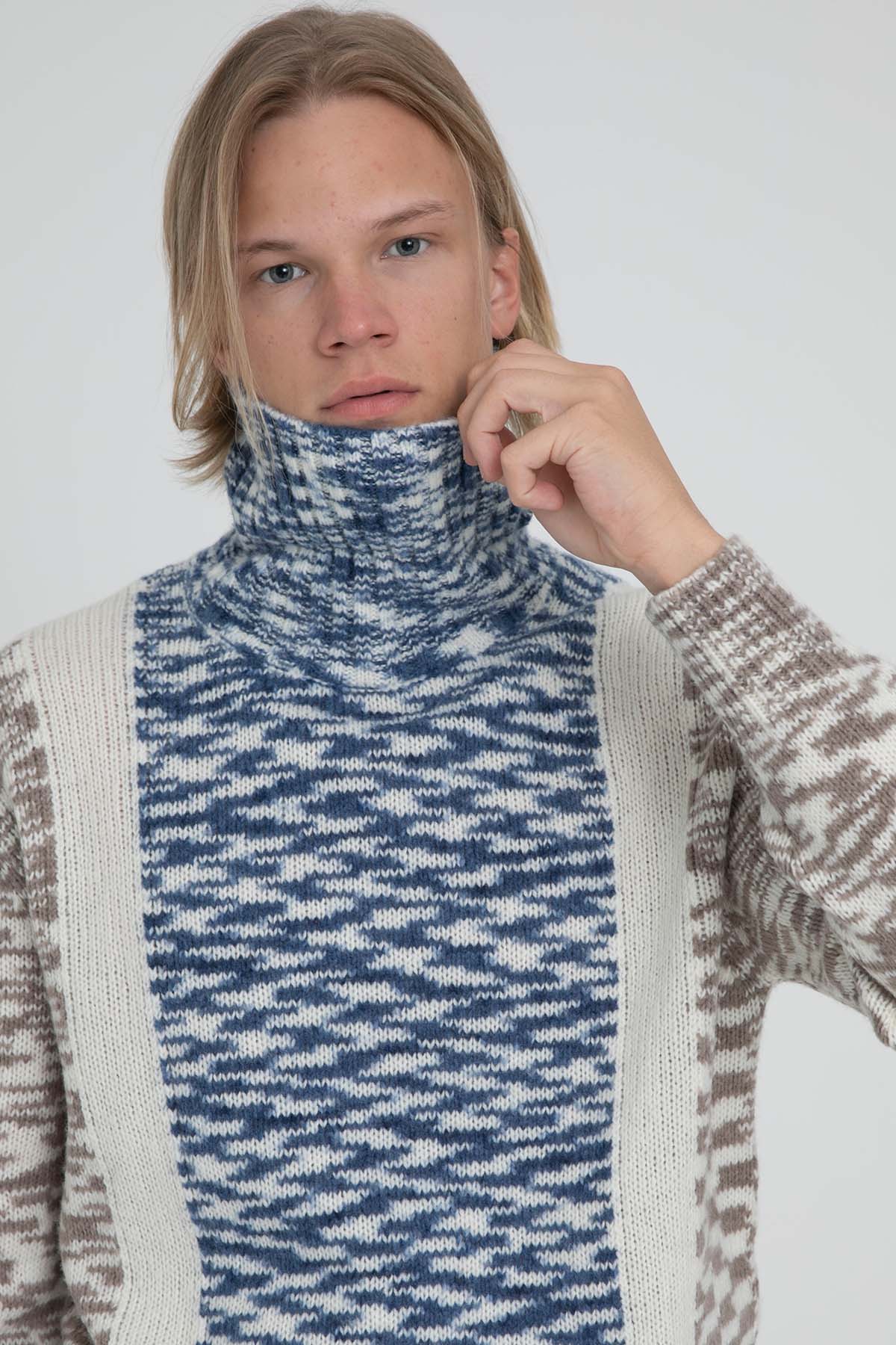 Manifattura Balıkçı Yaka Örgü Yün Triko-Libas Trendy Fashion Store