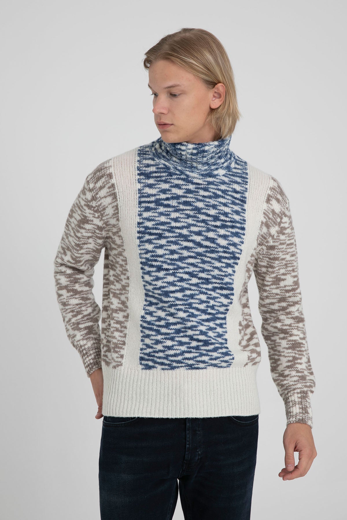 Manifattura Balıkçı Yaka Örgü Yün Triko-Libas Trendy Fashion Store