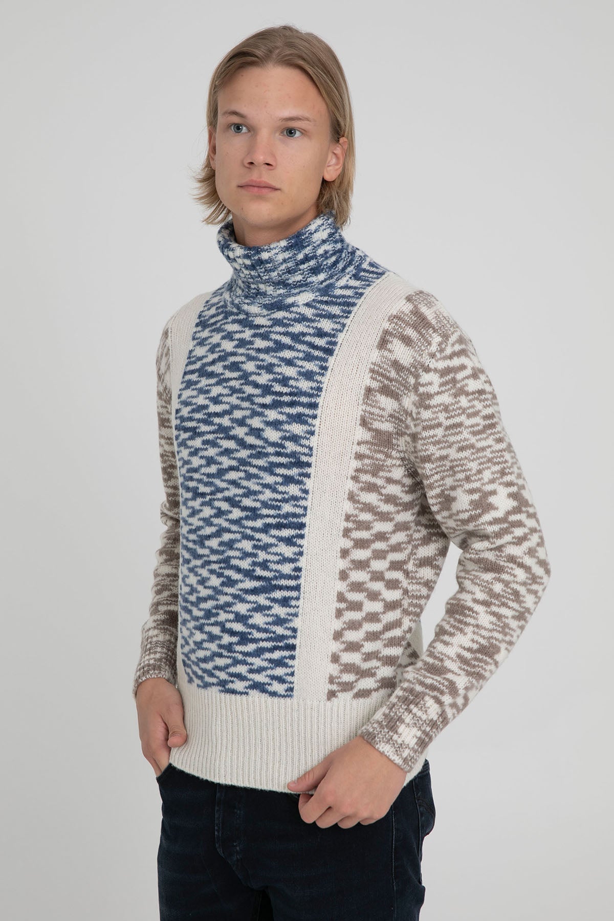 Manifattura Balıkçı Yaka Örgü Yün Triko-Libas Trendy Fashion Store