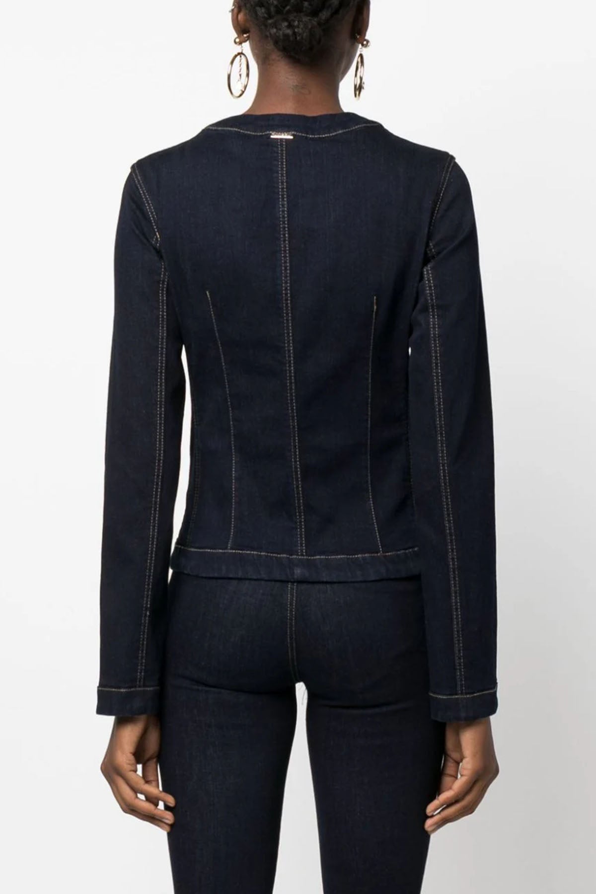 Liu Jo Örgü Detaylı Denim Ceket-Libas Trendy Fashion Store