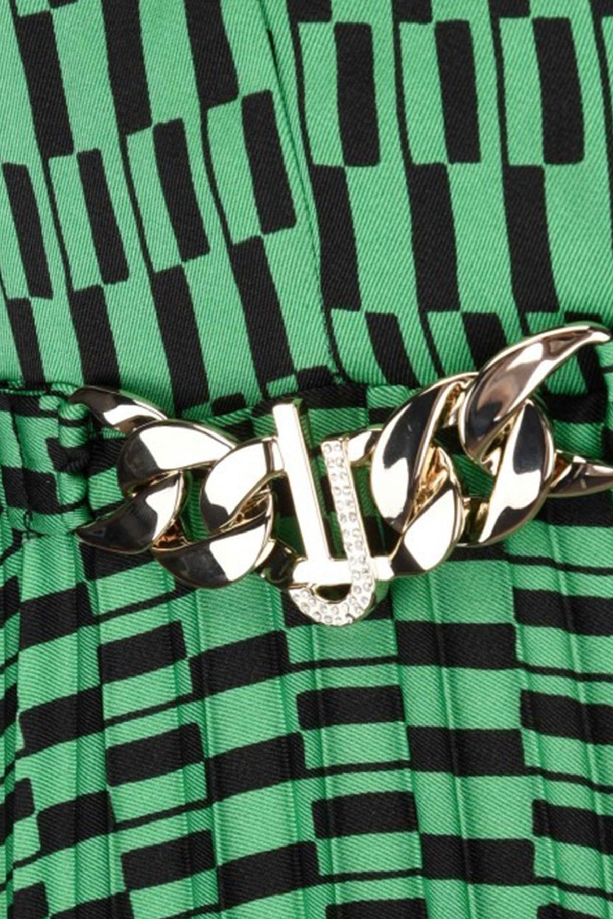 Liu Jo Pileli V Yaka Maxi Abiye-Libas Trendy Fashion Store