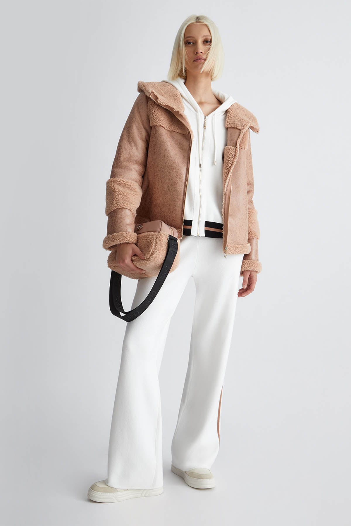 Liu Jo Logolu Kapüşonlu Triko Ceket-Libas Trendy Fashion Store