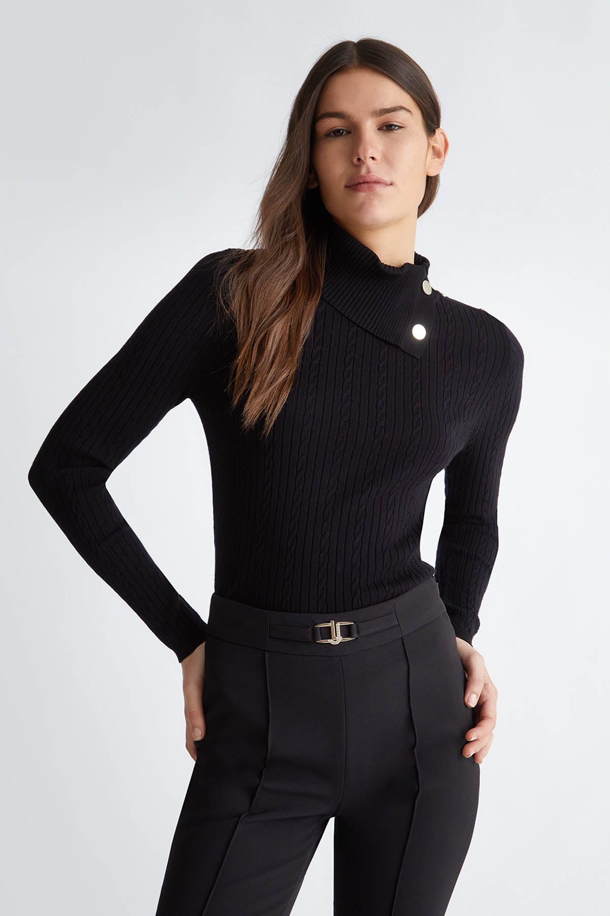 Liu Jo Saç Örgü Balıkçı Yaka Triko-Libas Trendy Fashion Store