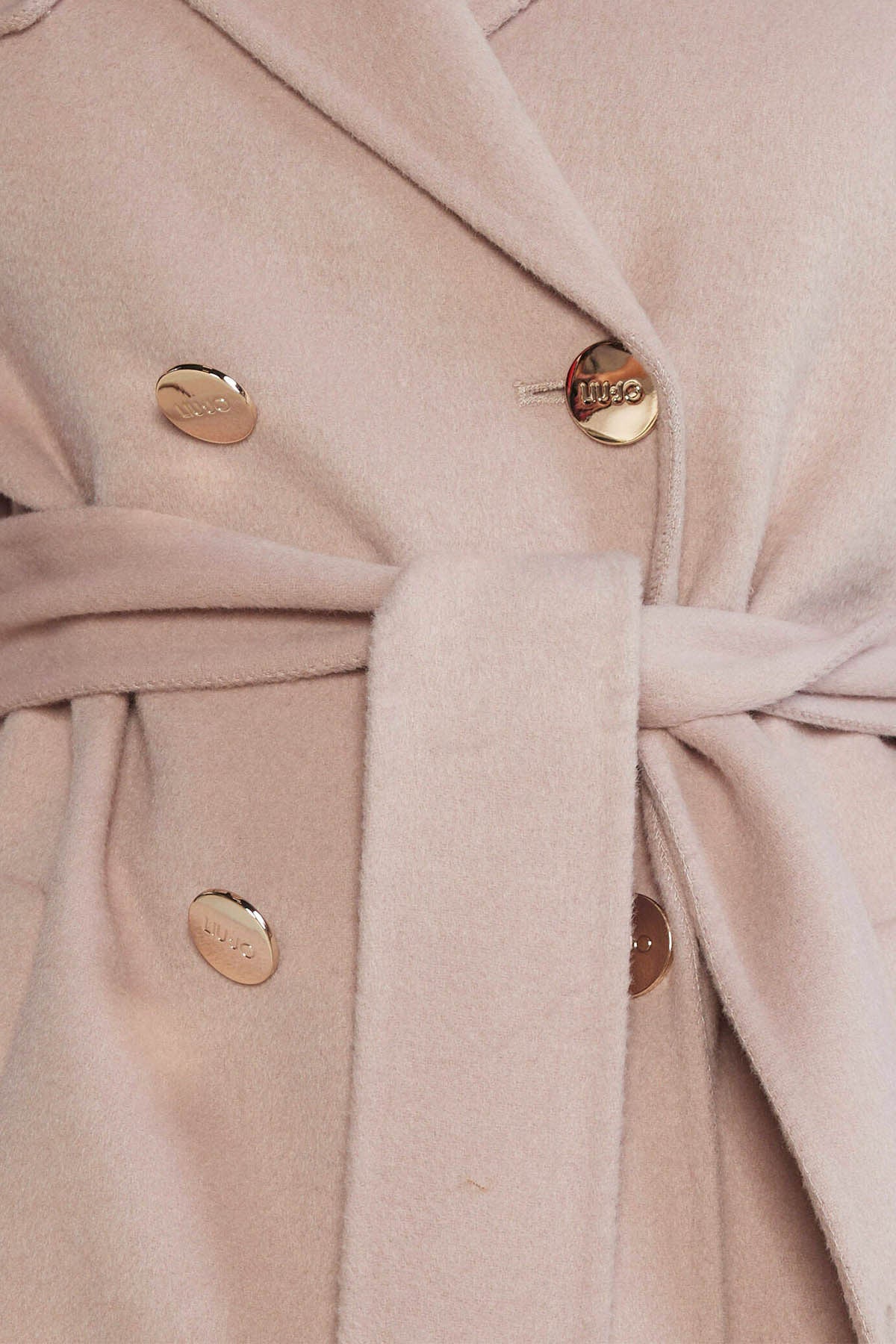 Liu Jo Kruvaze Kuşaklı Yün Manto-Libas Trendy Fashion Store