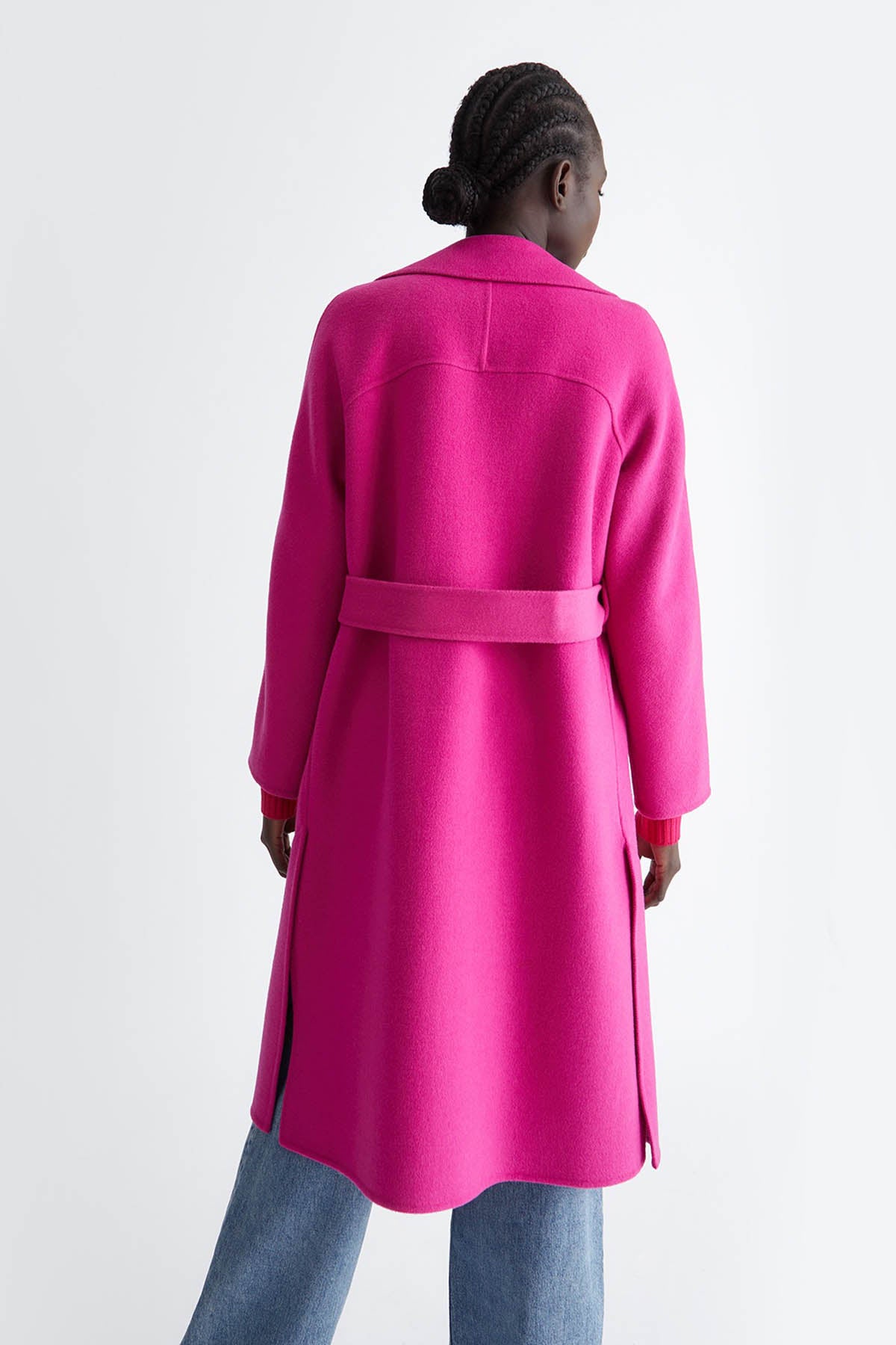 Liu Jo Kruvaze Kuşaklı Yün Manto-Libas Trendy Fashion Store