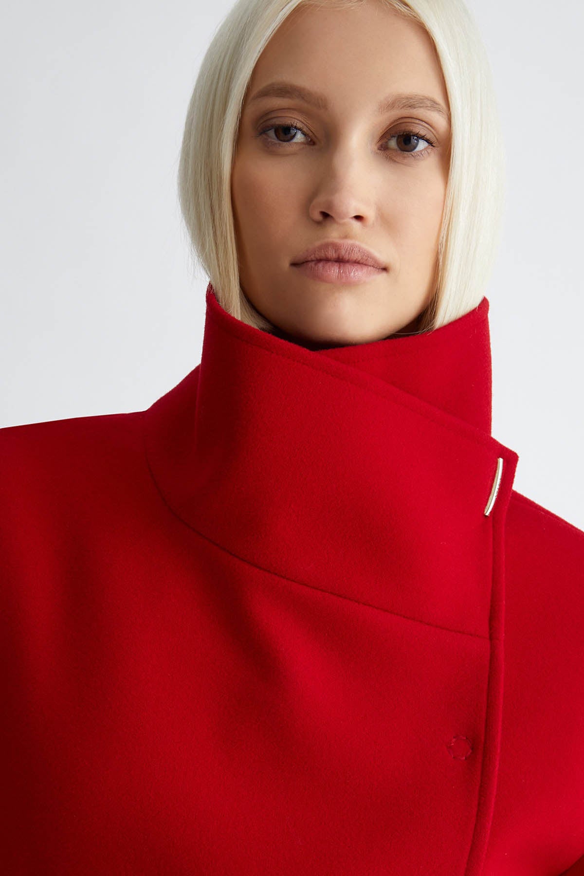 Liu Jo Geniş Kesim Kuşaklı Dik Yaka Kaban-Libas Trendy Fashion Store