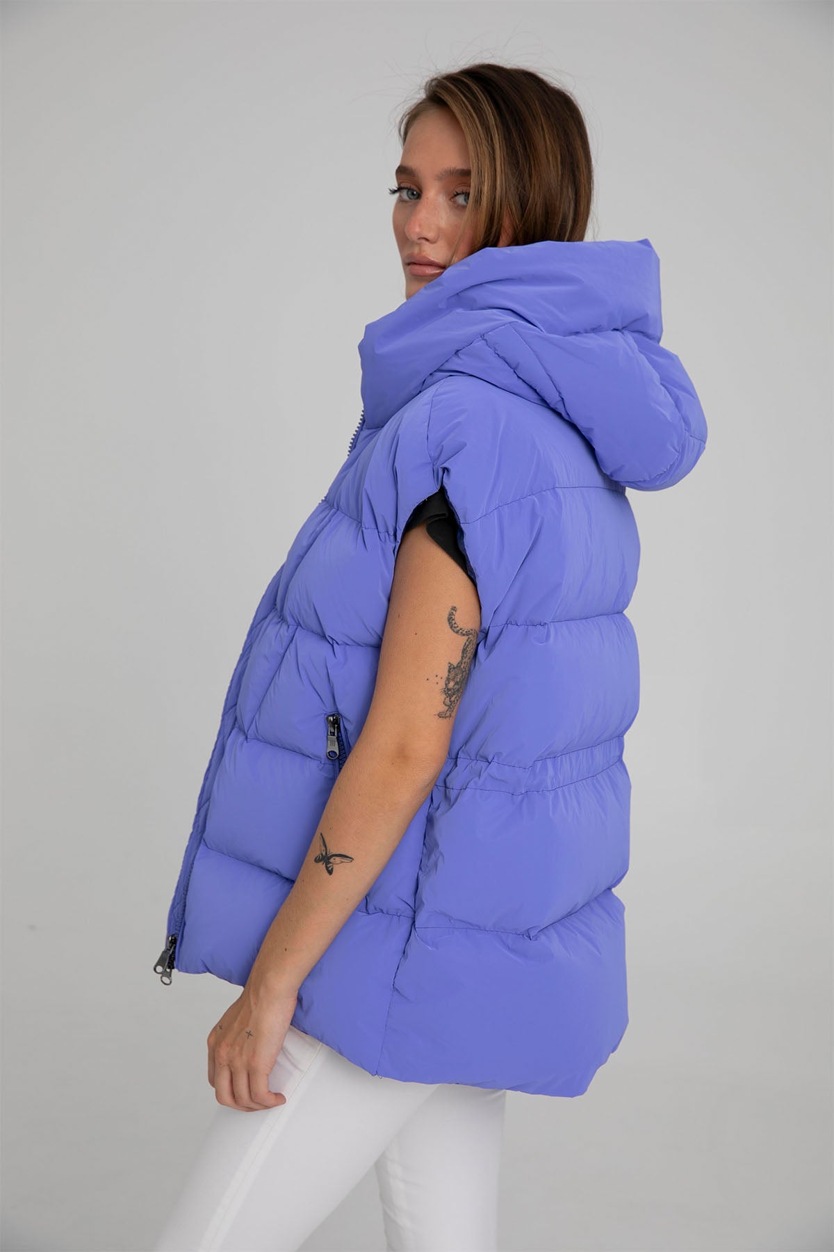 Hetrego Nimah Kapüşonlu Puffer Yelek-Libas Trendy Fashion Store