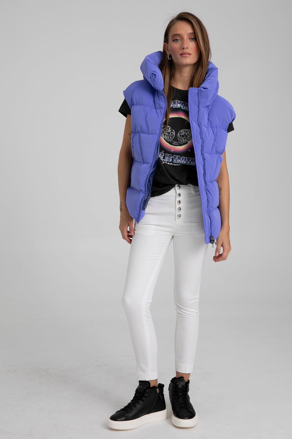 Hetrego Nimah Kapüşonlu Puffer Yelek-Libas Trendy Fashion Store