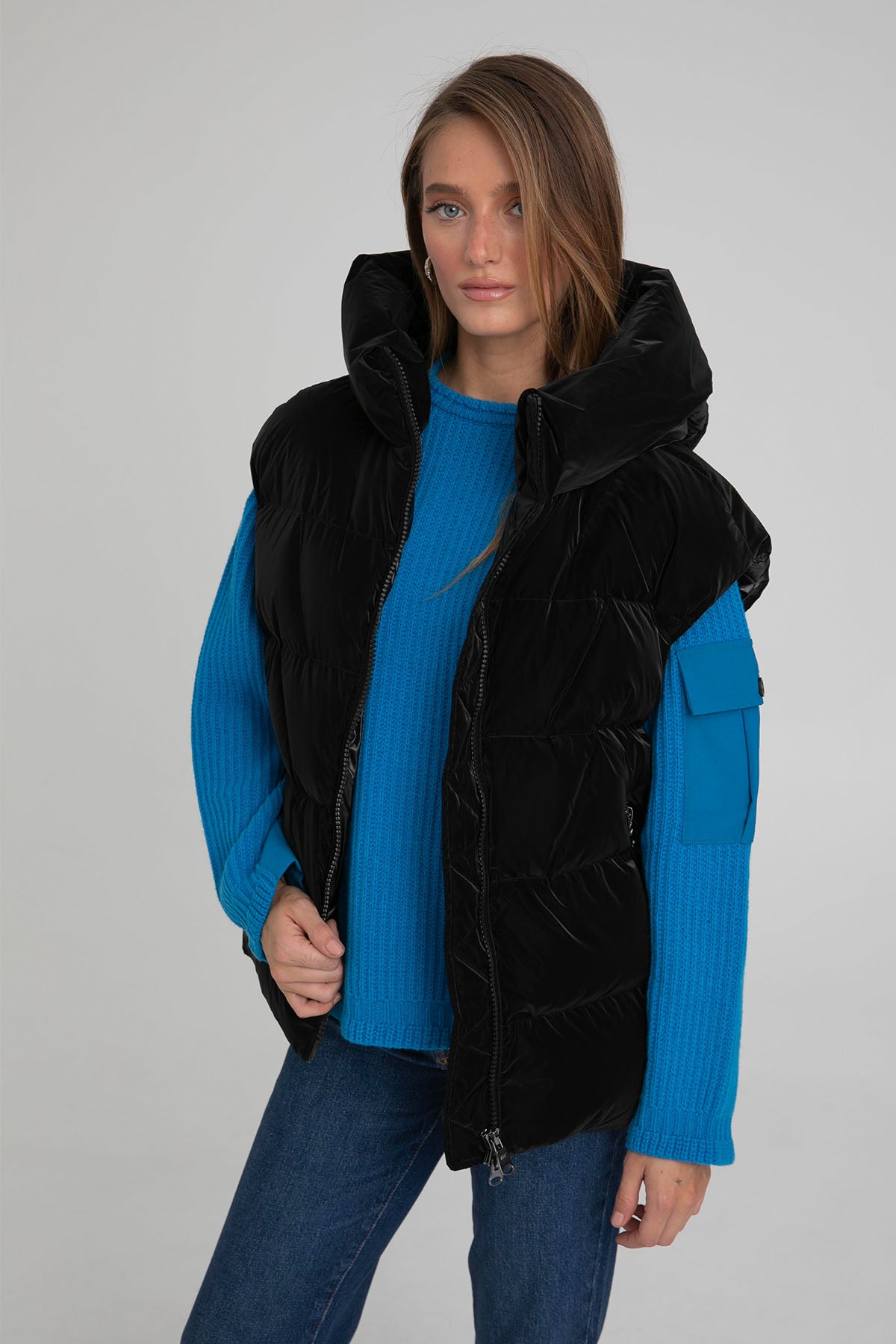 Hetrego Nimah Kapüşonlu Puffer Yelek-Libas Trendy Fashion Store