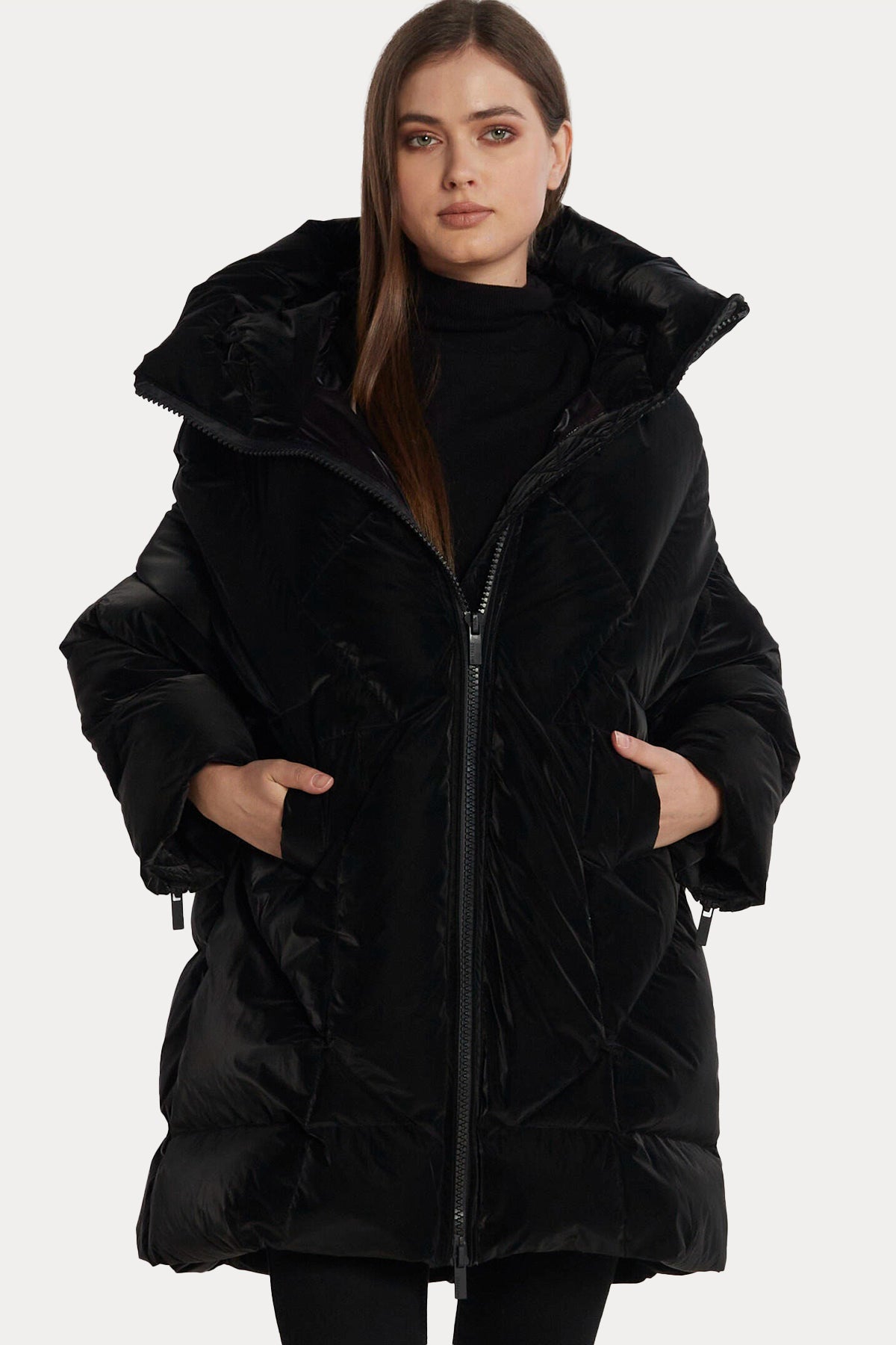 Hetrego Mireya Geniş Kesim Kapüşonlu Puffer Mont-Libas Trendy Fashion Store