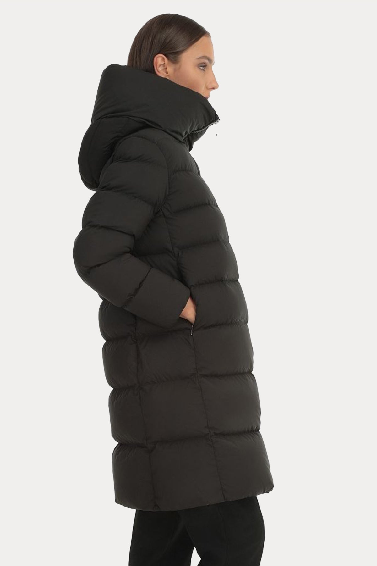 Hetrego Lena Kapüşonlu Puffer Uzun Mont-Libas Trendy Fashion Store