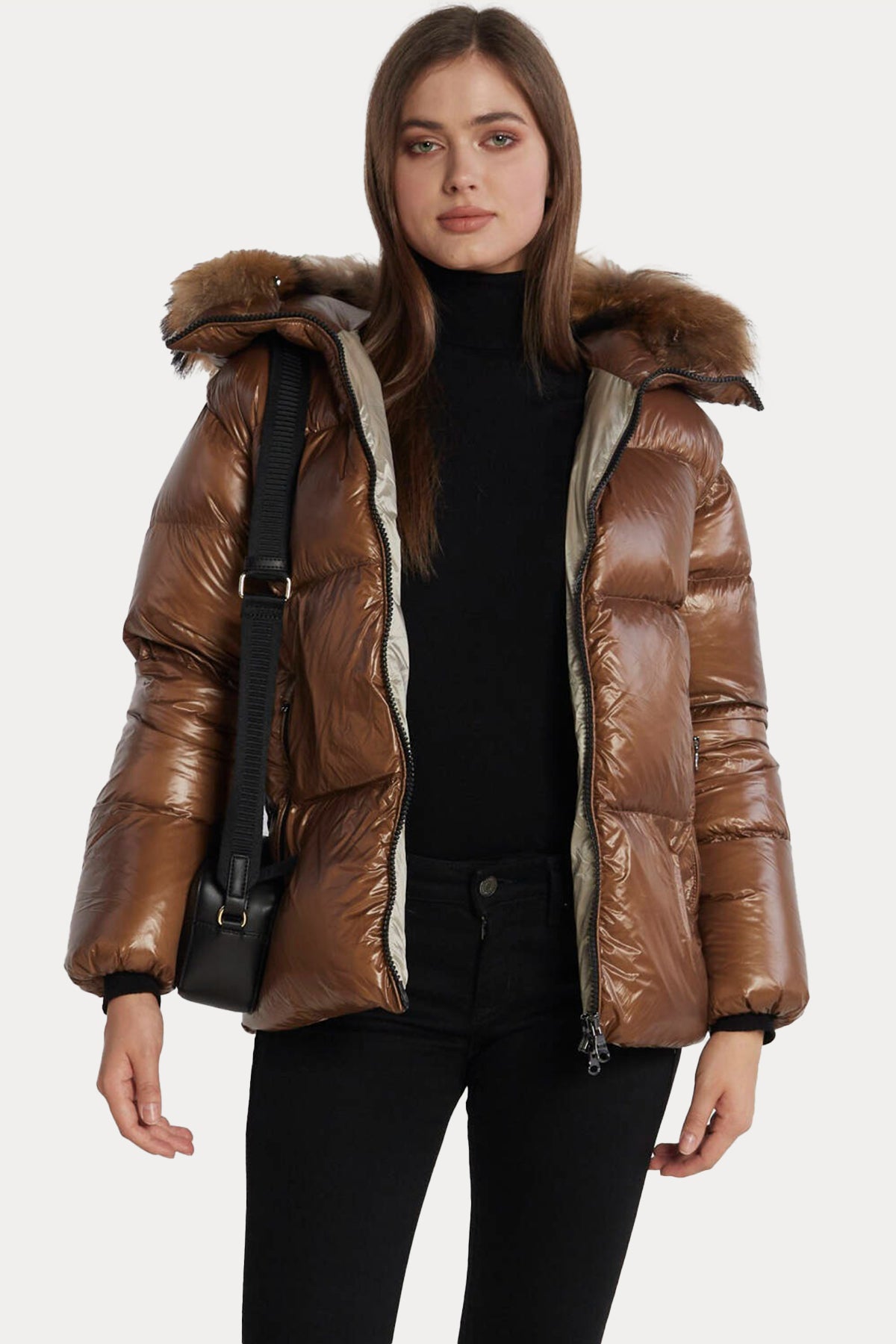 Hetrego Shea Kürklü Kapüşonlu Puffer Mont-Libas Trendy Fashion Store